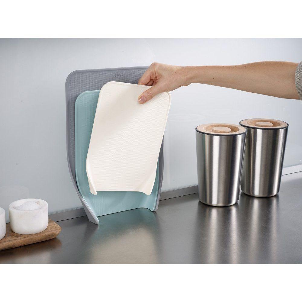 Joseph Joseph Nest Chopping Boards Set - 4 Non-Slip Bamboo Cutting Boards for Kitchen, Dishwasher Safe & Space-Saving Storage - Perfect for Meal Prep, Cooking, and Entertaining