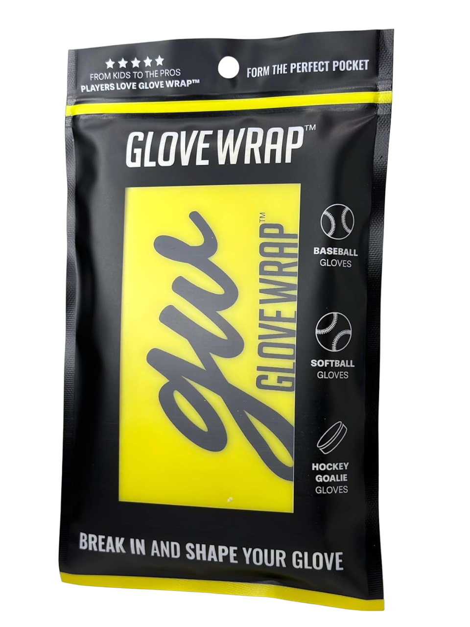 Baseball & Softball Glove Wrap - Break In & Shape Your Glove Faster | Perfect for Training, Games & Storage | Glove Conditioner & Maintainer
