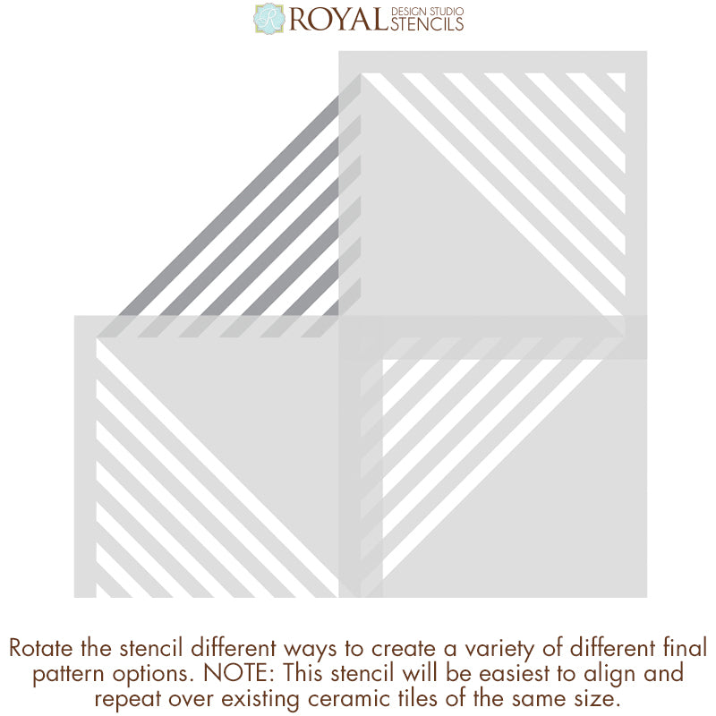 Tile Stencil Kit for DIY Home Decor - Reusable Tile Painting Templates for Bathroom, Kitchen, and Backsplash Projects