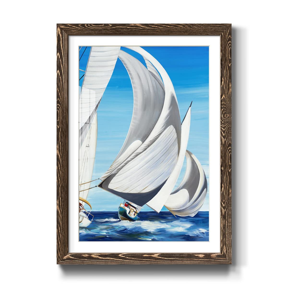 Renditions Gallery Wall Décor - Italian Walnut Framed Art Print with MatBoard & Acrylic Glass (27x37) - Animals, Floral & Art Deco Style for Living Room | Perfect for Home Office, Bedroom & Dining Room Wall Art Decor