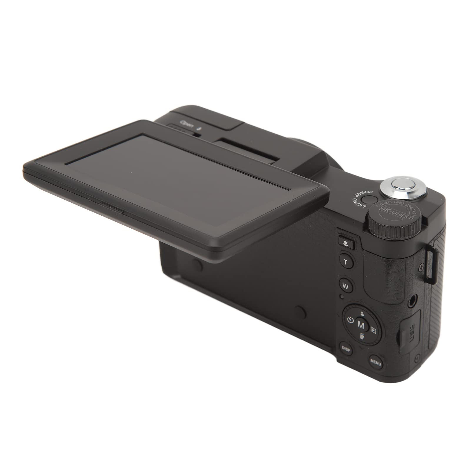 4K Vlogging Camera with 3.2-inch IPS Screen, 16X Digital Zoom & Wide Angle Lens - Anti-Shake Digital Camera for YouTube, Travel & Content Creation