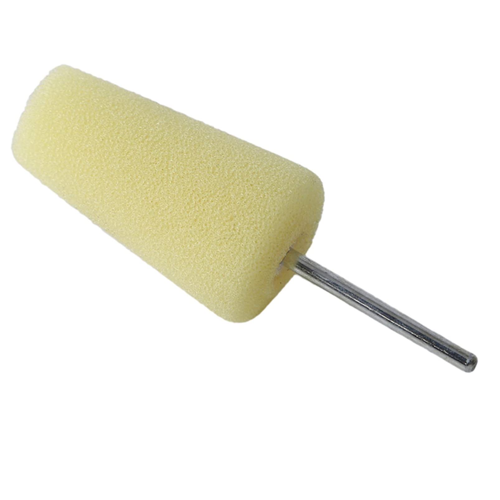 ZRSYH Sponge Polishing Cone & Buffing Ball Set - Round Metal Polish Wheel for Car Waxing & Detailing - Drill Polisher Accessories - Perfect for Auto Body Shine & DIY Car Care (Yellow)