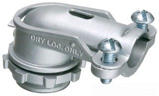 **Arlington 858 Malleable Iron 90-Degree Connector - 3 Inch - Heavy-Duty Electrical Conduit Fitting for Secure Wiring Installations**    *(Use Case: Ideal for commercial and residential electrical projects, conduit bending, and secure wire routing in tight spaces.)*