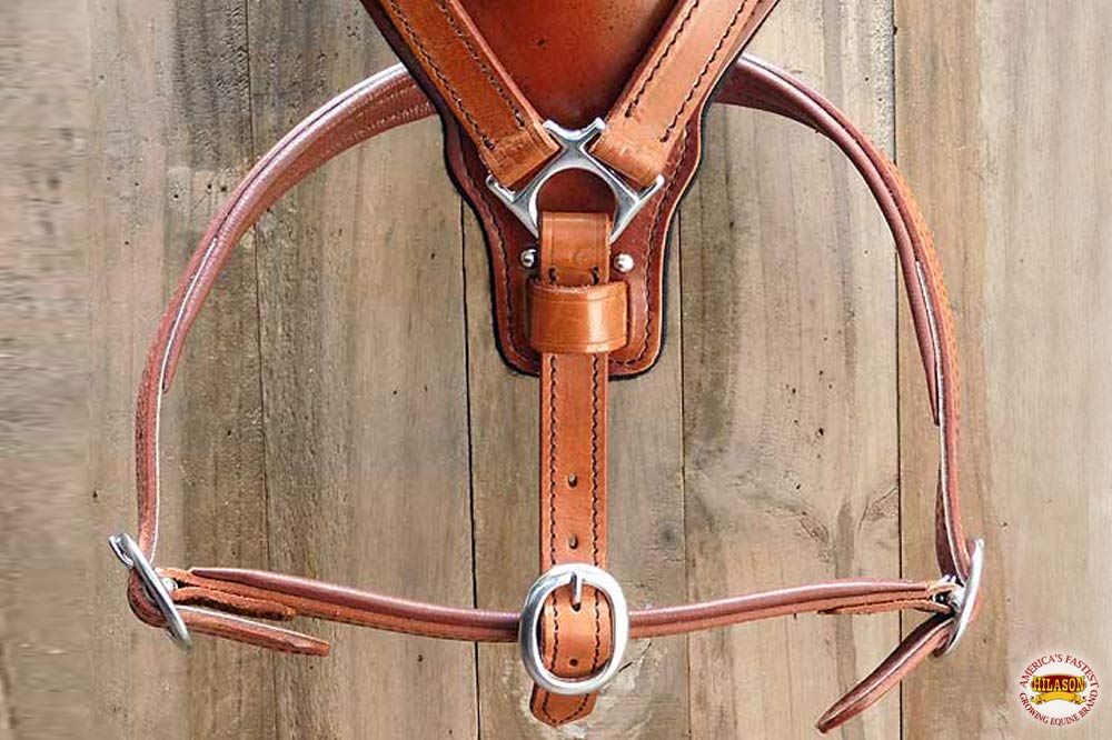 HILASON Mahogany X Small Leather Dog Harness with Leash - Adjustable Padded Vest for Small Dogs, Puppy Walking Harness with Matching Leash for Training, Outdoor Adventures & Daily Walks