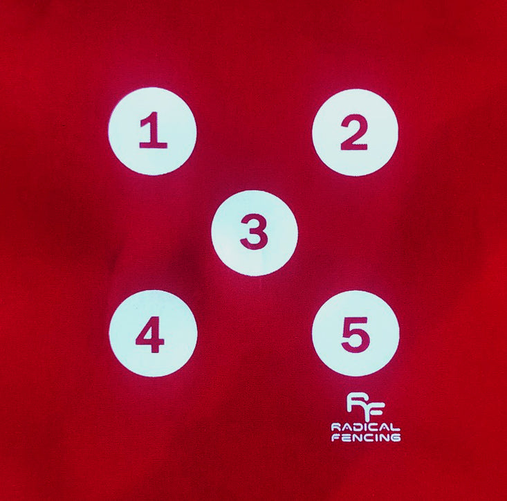 RF Square Fencing Wall Target - Professional Foil & Epee Practice Equipment for Fencers | Perfect for Training, Tournaments & Home Use