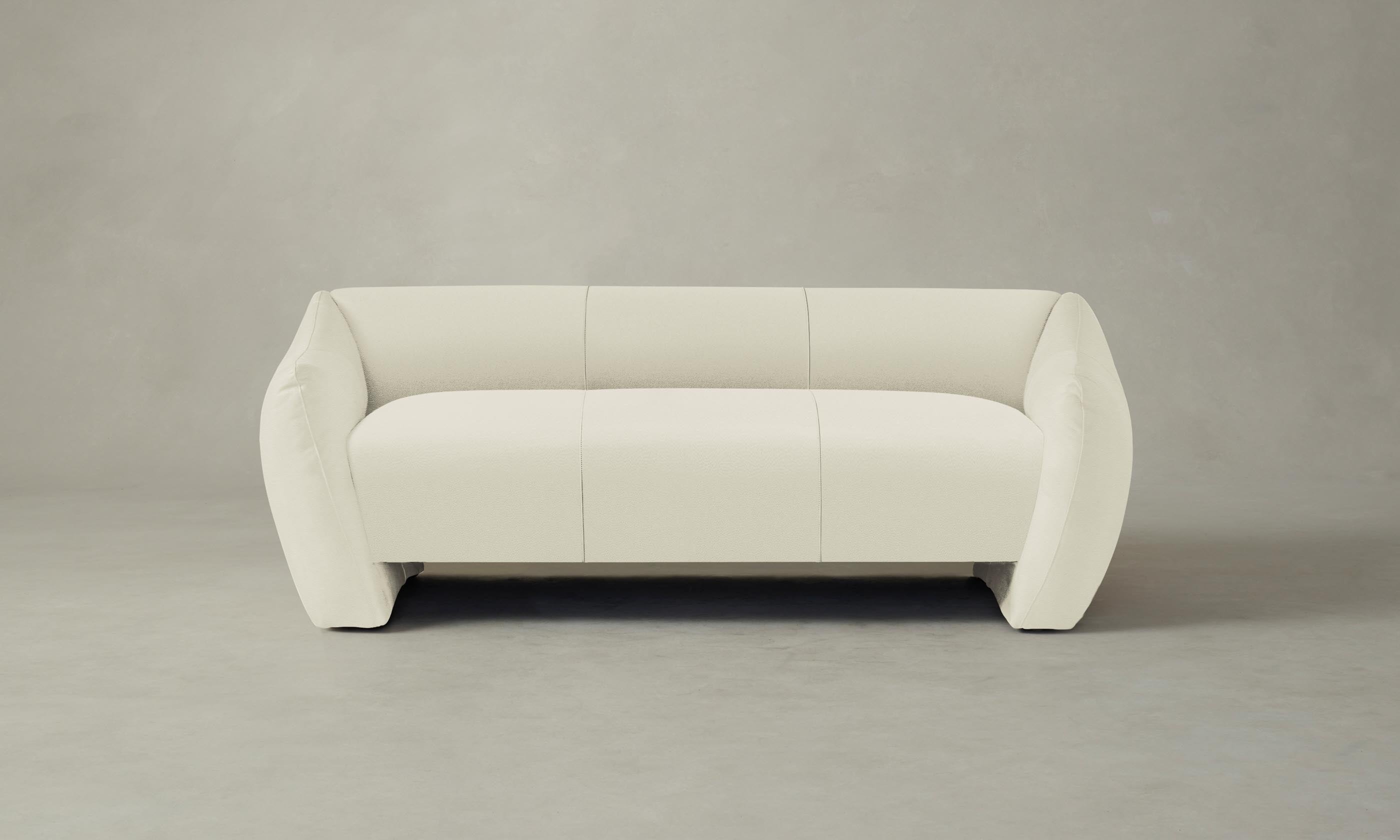 Premium Pebbled Leather Bond Settee - Elegant Swan Design for Living Room, Office & Lounge - Stylish & Comfortable Sofa for Home Decor