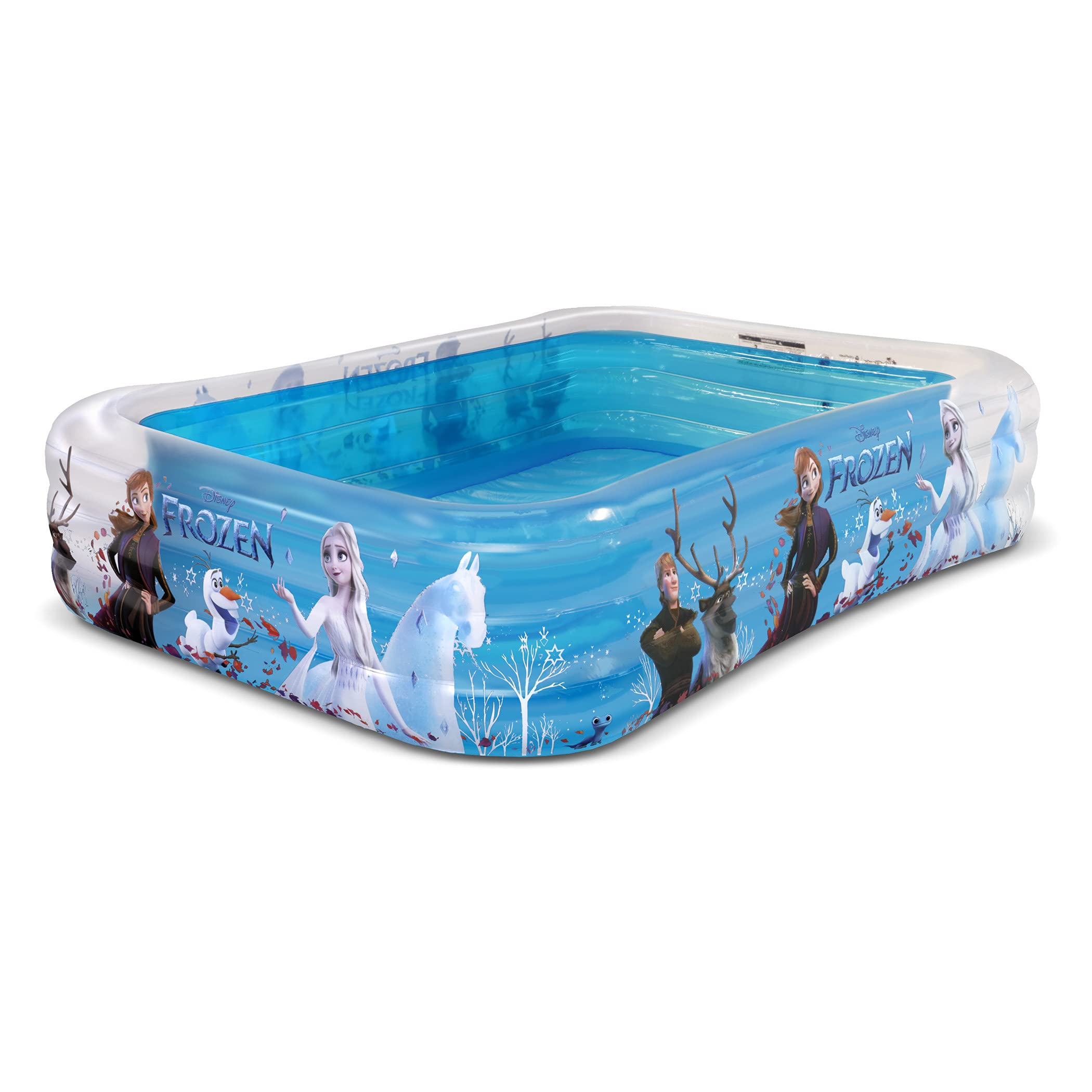 Disney Pixar 6ft x 8ft Inflatable Pool for Kids & Adults - Cars, Frozen, Finding Nemo & Toy Story Designs - Large Family Backyard Swimming Pool for Summer Fun, Parties & Outdoor Water Play