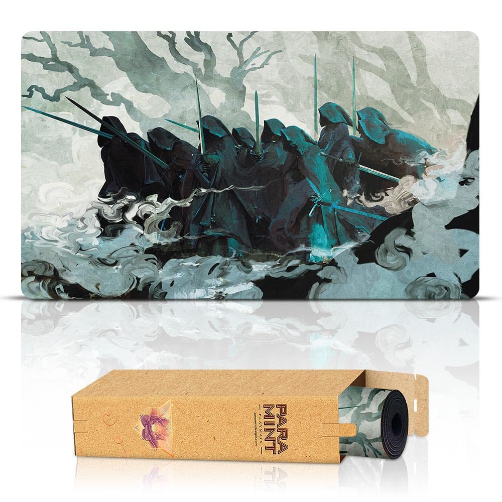 Anato Finnstark The Nine (Stitched) MTG Playmat - Lord of The Rings Themed Magic The Gathering Playmat for MTG, YuGiOh & TCG Games - Premium Stitched Edges & Original Art - Perfect for Game Nights & Tournaments