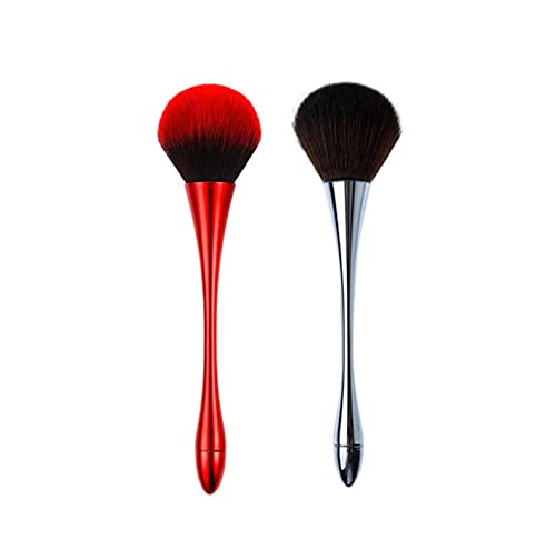 2Pcs Premium Makeup Brushes for Foundation & Blush - Daily Mineral Powder & Concealer Application