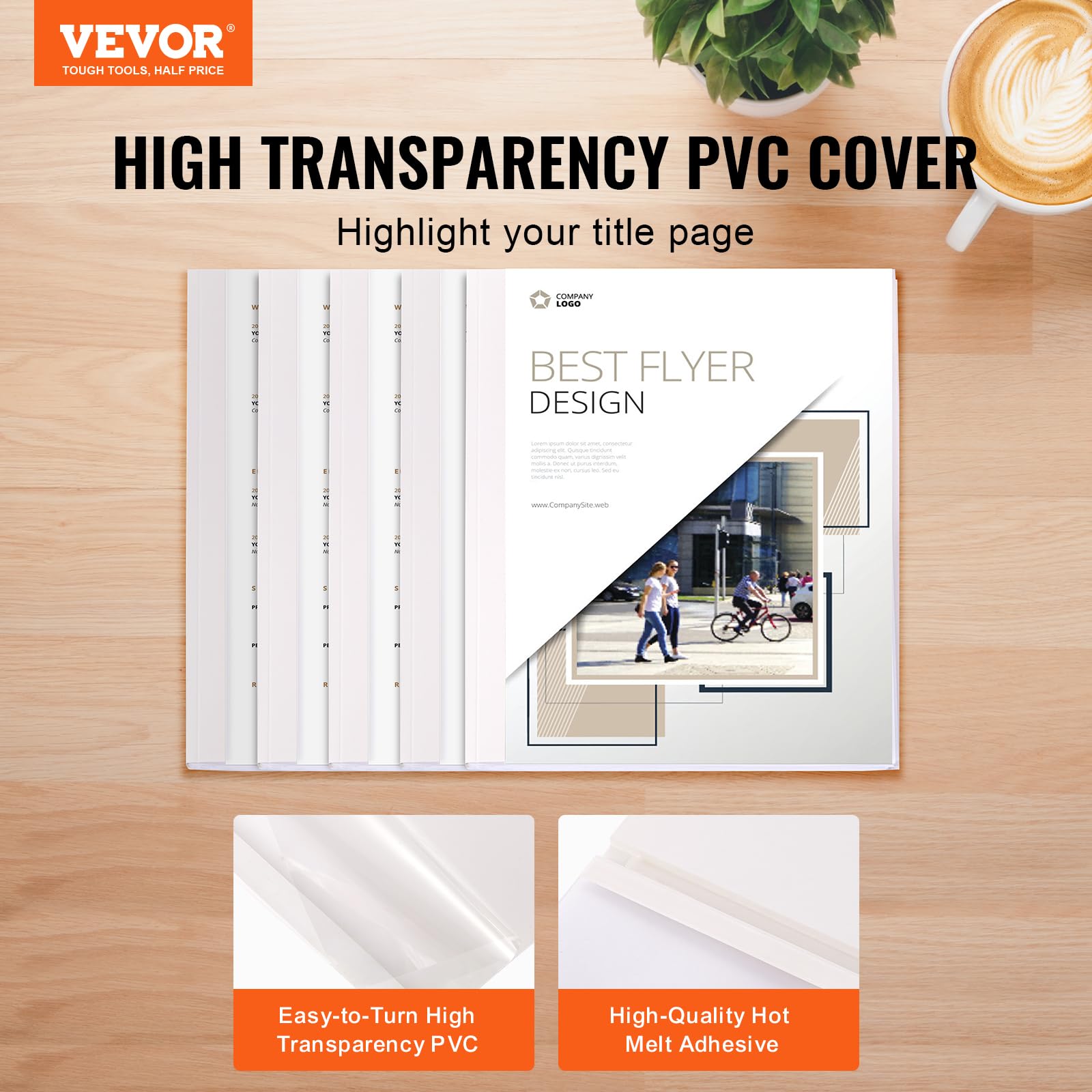 VEVOR 10 Pack Thermal Binding Covers - 5/16