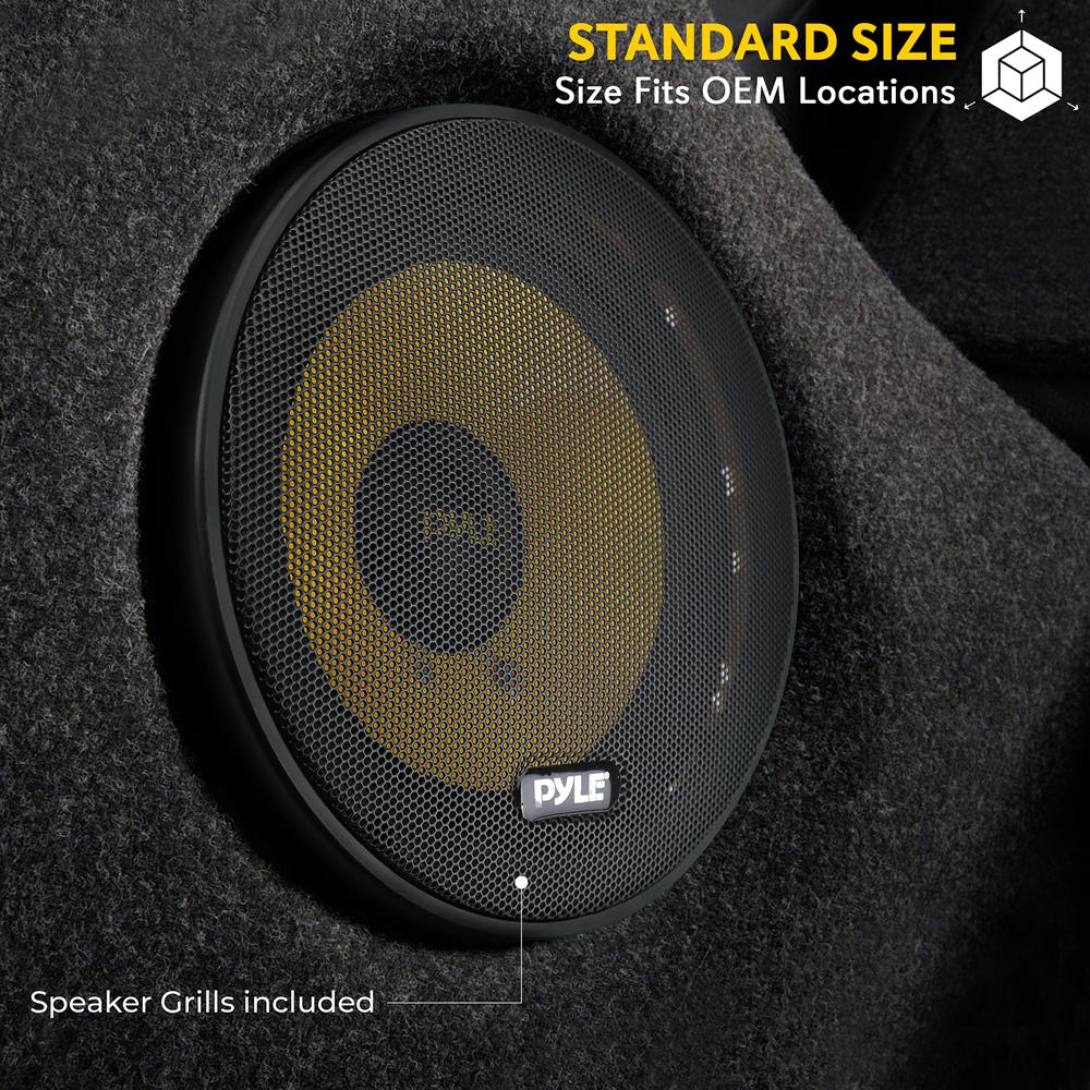 6.5 Inch High Power Component Car Speaker Kit - 2-Way Coaxial Audio System for Clear Sound | Perfect for Car Audio Upgrades & Custom Installations