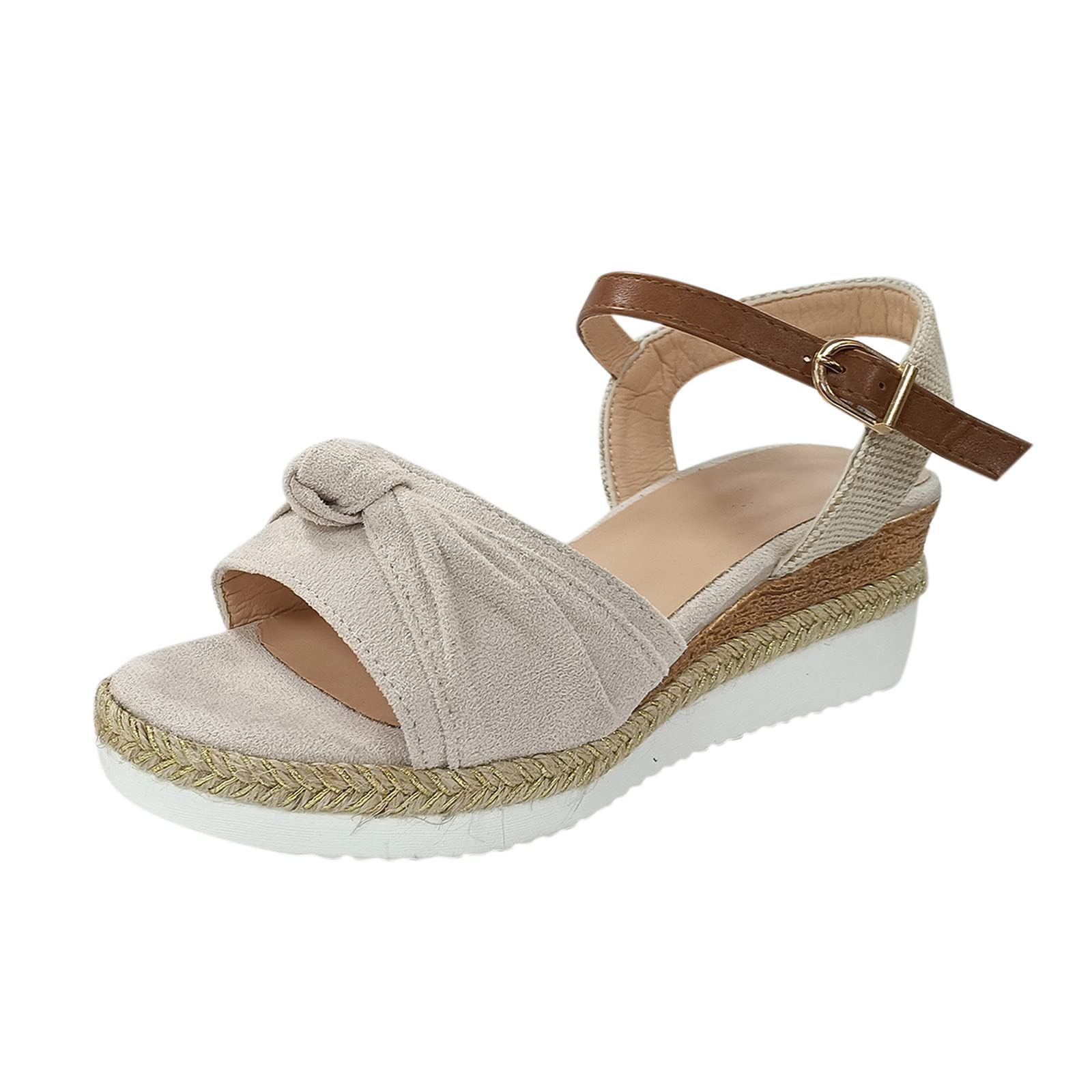 Women's Peep Toe Sandals - Comfortable Casual Wedge Sandals for Ladies | Perfect for Summer Outings, Beach Trips & Everyday Wear