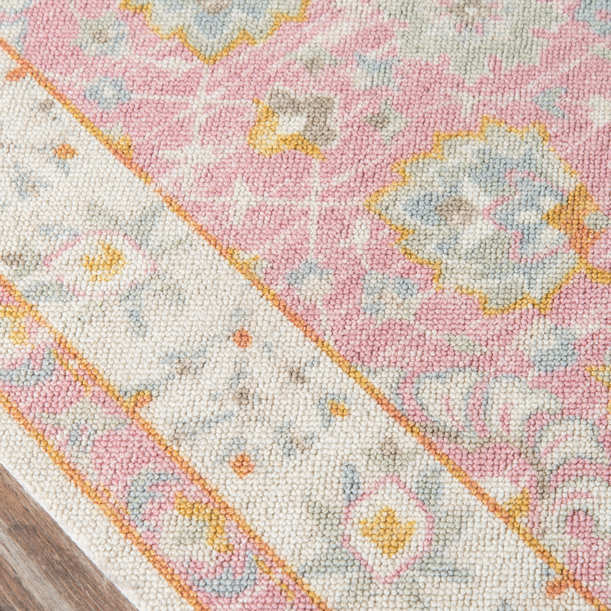 Ana Pink Wool Area Rug - Soft & Durable Handmade Wool Rug for Living Room, Bedroom, or Nursery - Perfect for Cozy Home Decor