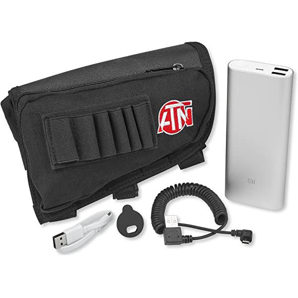 ATN Extended Life Battery Pack 1600mAh with Adjustable Neck Strap - Long Lasting Power for Trail Cameras, Hunting Gear & Outdoor Surveillance - Perfect for Wildlife Monitoring, Night Hunting & Security Cameras