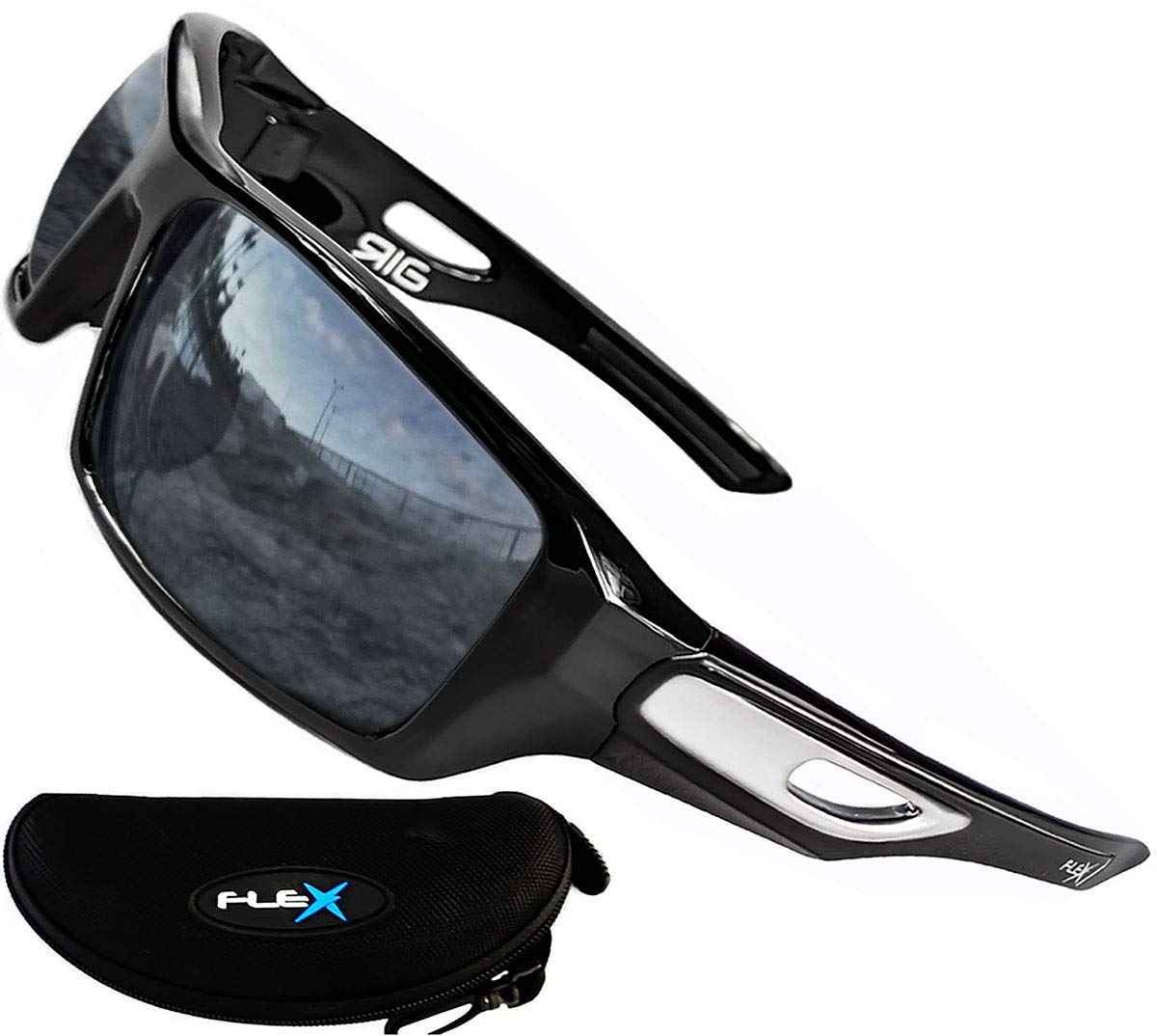 Polarized Sunglasses for Men - Lightweight TR90 Frame Sports Sunglasses for Biking, Driving, Fishing - UV Protection & Durable Flex Rig Design - Perfect for Outdoor Activities & Adventure Sports
