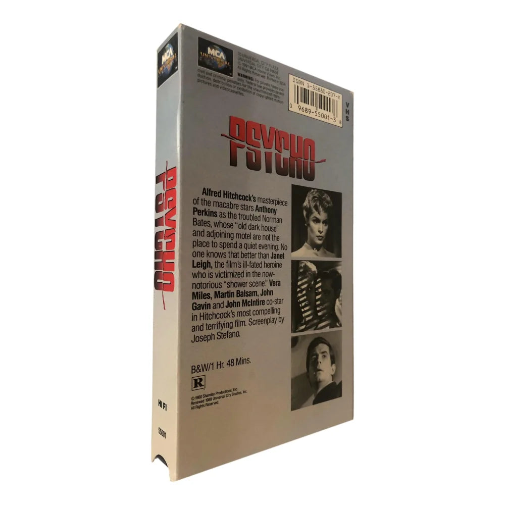 Janet Leigh Autographed Psycho Movie VHS Cover - Hand Signed with JSA COA - Alfred Hitchcock Classic Horror Film - Perfect for Collectors and Movie Memorabilia Fans