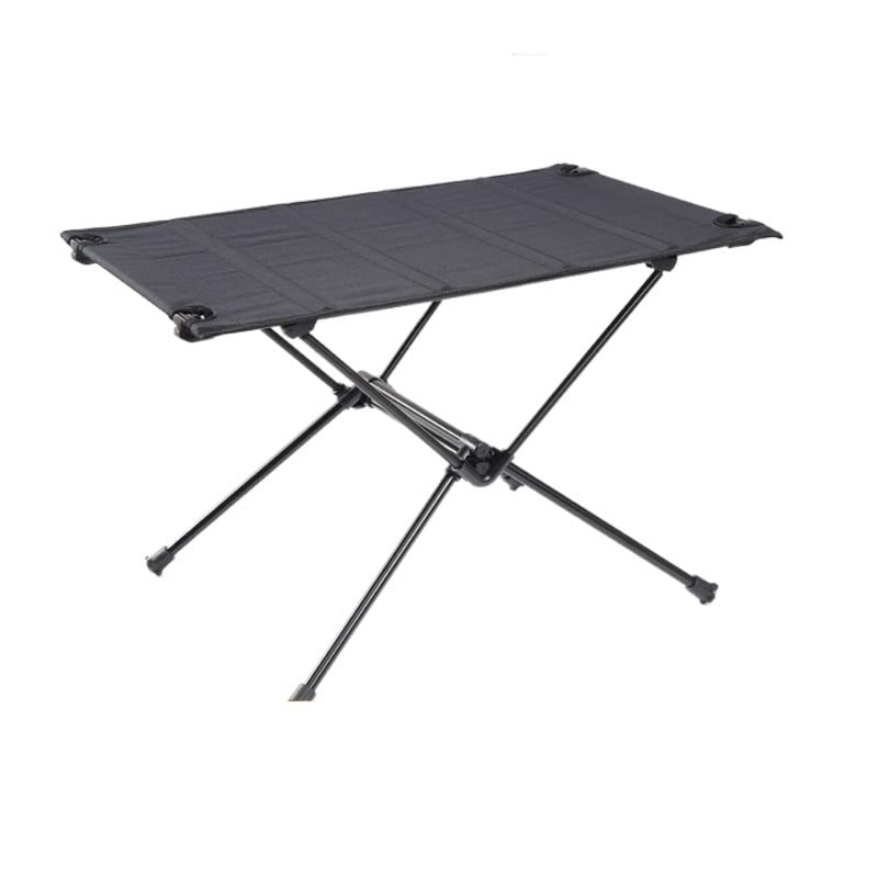XinQt Ultralight Aluminum Alloy Folding Camping Table - Portable Outdoor Picnic BBQ Hiking Fishing Roll Table - Perfect for Backpacking, Beach Trips & Tailgating (Green)