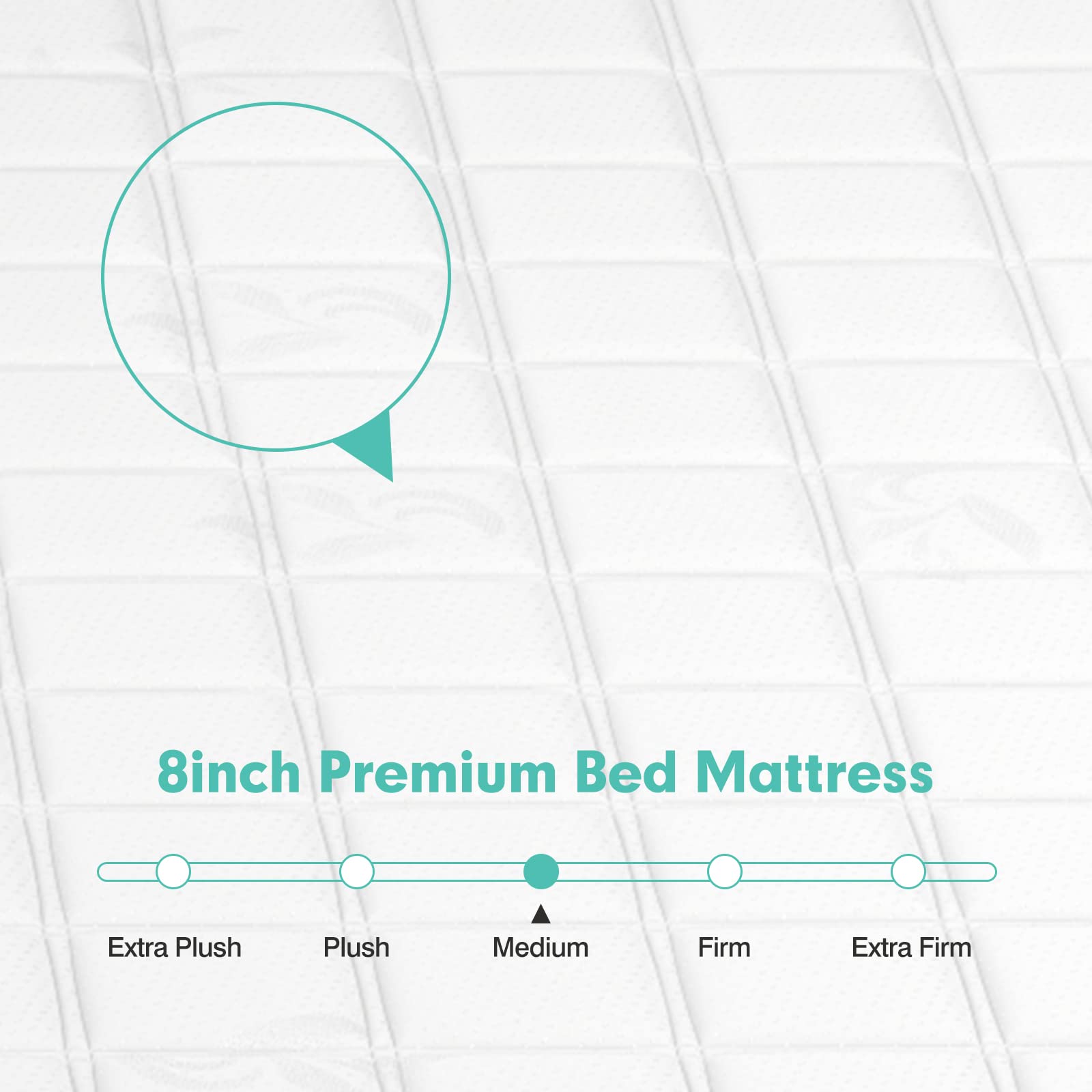 Giantex 8 Inch King Size Memory Foam Mattress - Medium Firm, Breathable & Pressure Relieving, CertiPUR-US Certified, Mattress in a Box - Perfect for Bedroom, Guest Room & Home Comfort