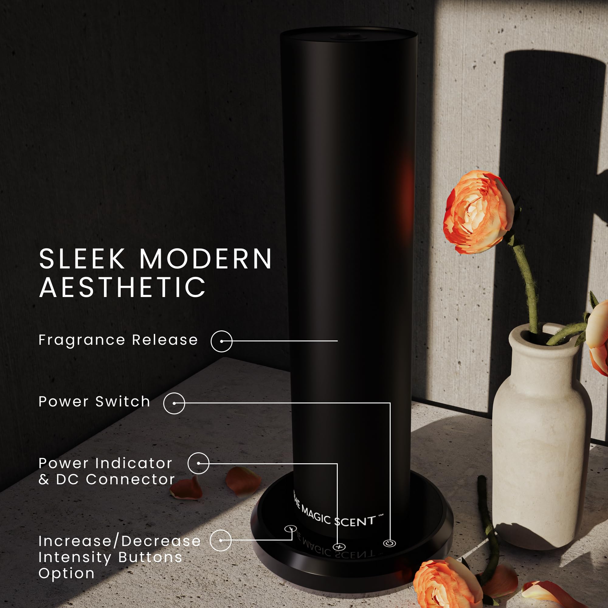 Premium Bluetooth Essential Oil Diffuser - Smart Ultra-Quiet Aromatherapy Device for Home, Office & Hotel - Waterless Cold-Air Technology with Programmable Timer - Includes Free Aroma Oils (Perfect for Relaxation, Yoga, Spa & Sleep Therapy)