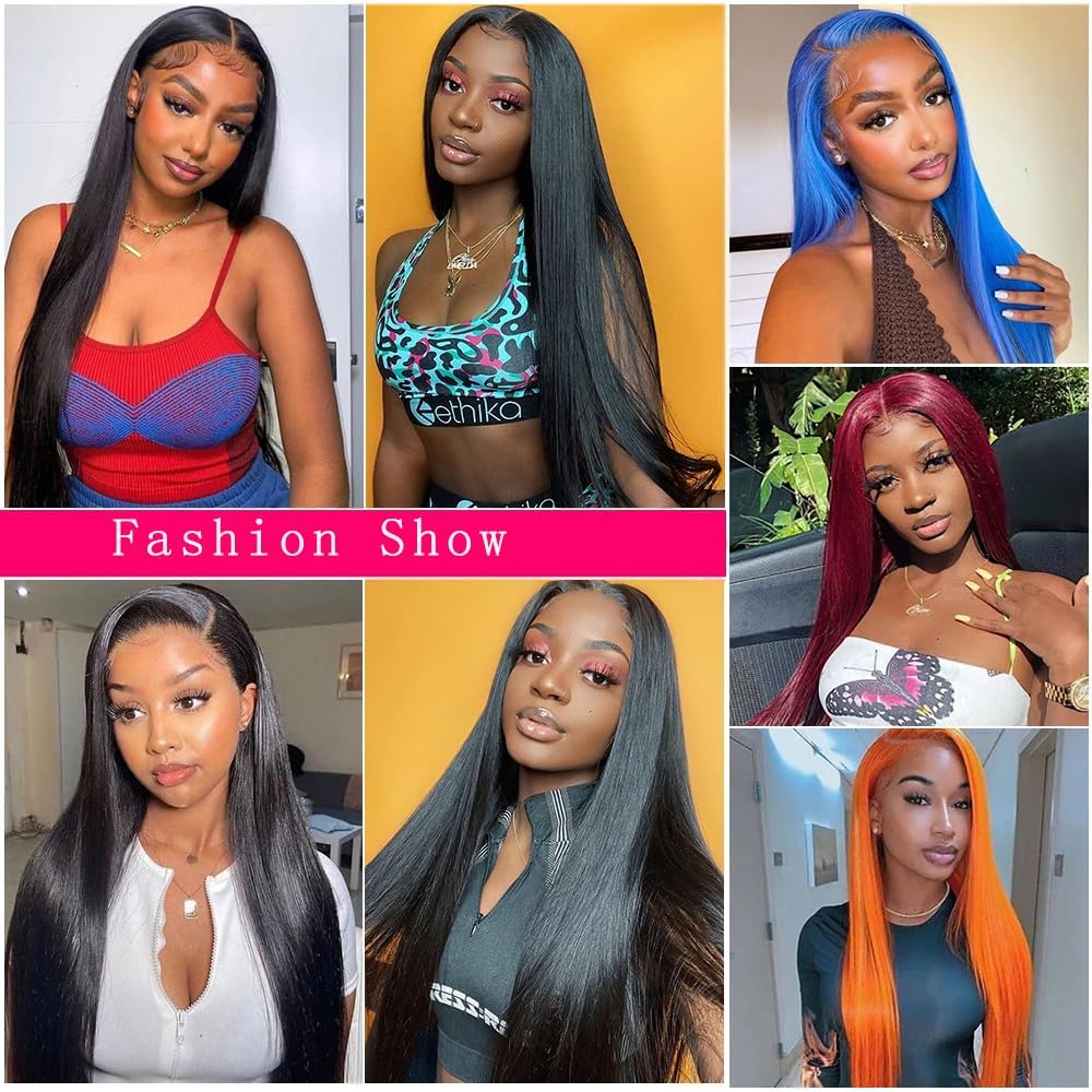 QinMei 100% Virgin Unprocessed Brazilian Straight Human Hair Weaves - 3 Bundles (10A Grade, Remy, Natural Black) 20/22/24 Inch for Hair Extensions & Styling - Perfect for Daily Wear, Parties & Special Occasions