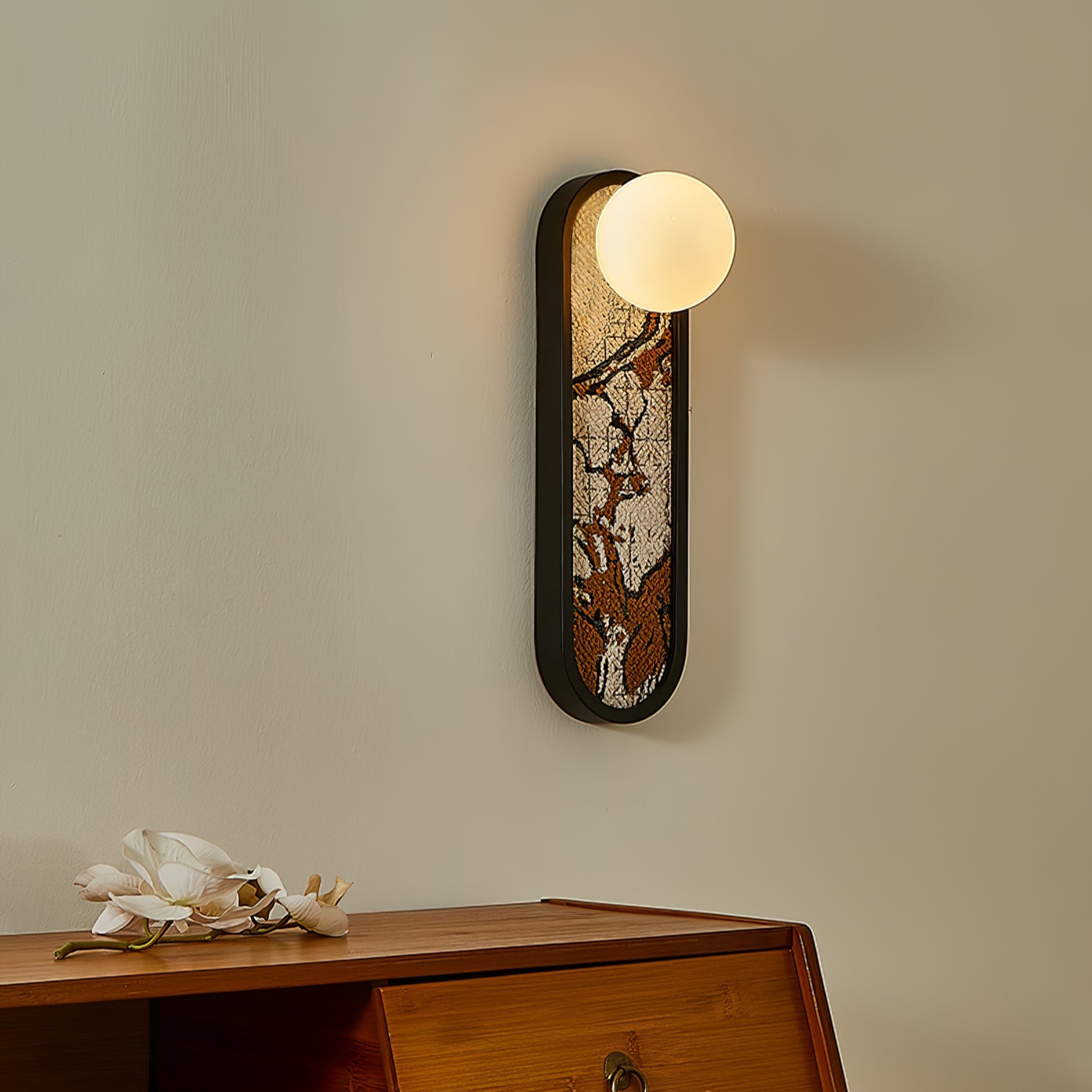 Stunning Mosaic Wall Light - Handcrafted Glass Tile Sconce for Living Room, Bedroom & Bathroom Decor - Perfect for Ambient Lighting & Accent Wall Art