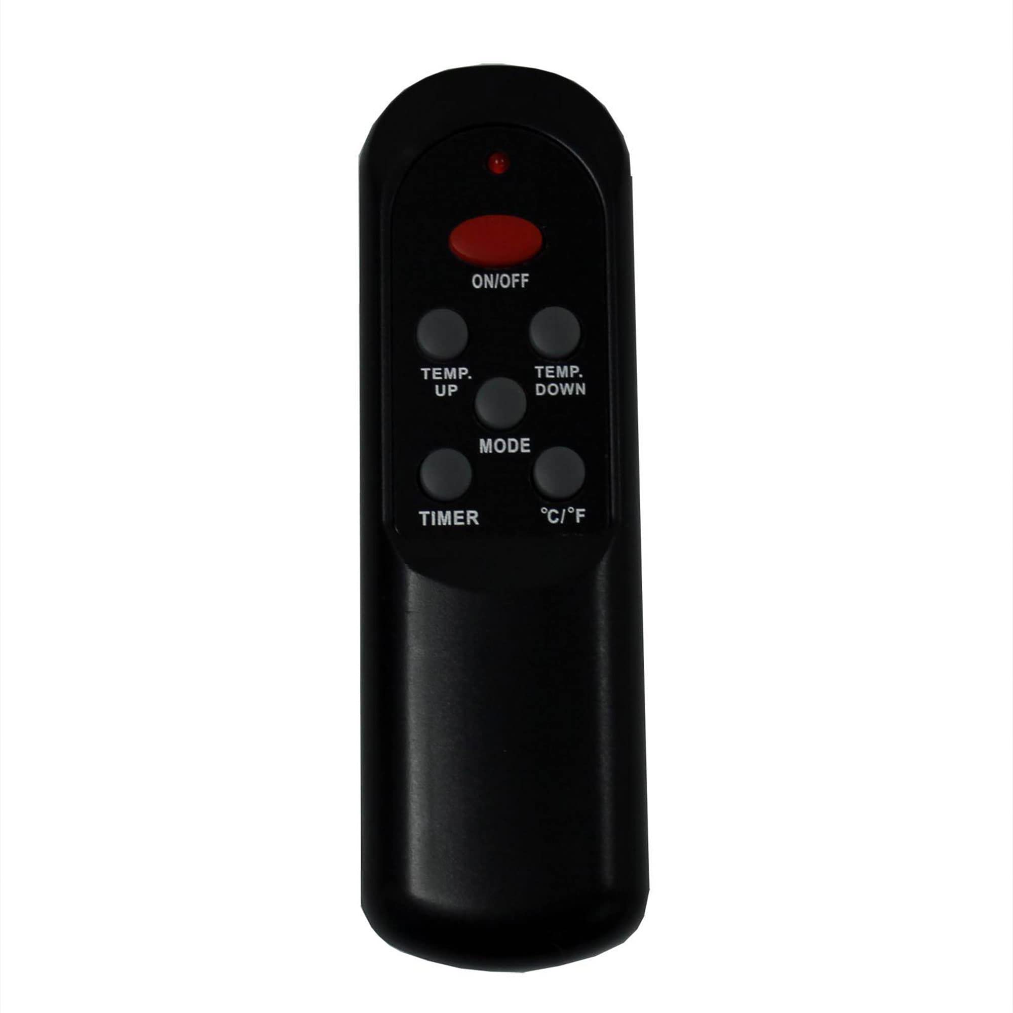 Lifesmart 6-Element 1500W Portable Infrared Quartz Space Heater with Remote Control - Dark Oak (2 Pack) - Perfect for Bedroom, Office & Indoor Heating