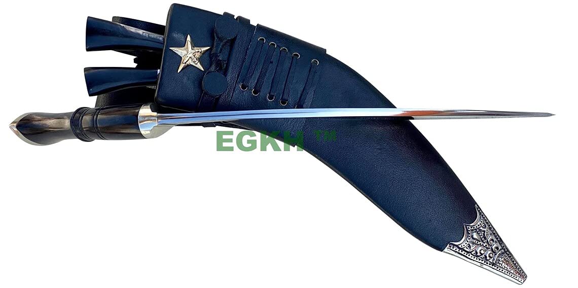 Authentic BSI Historical Khukri Knife - British Army Standard Issue Kukuri with Hand-Forged Nepalese Blade | Military Collectible & Outdoor Survival Tool for Camping, Hunting, and Display