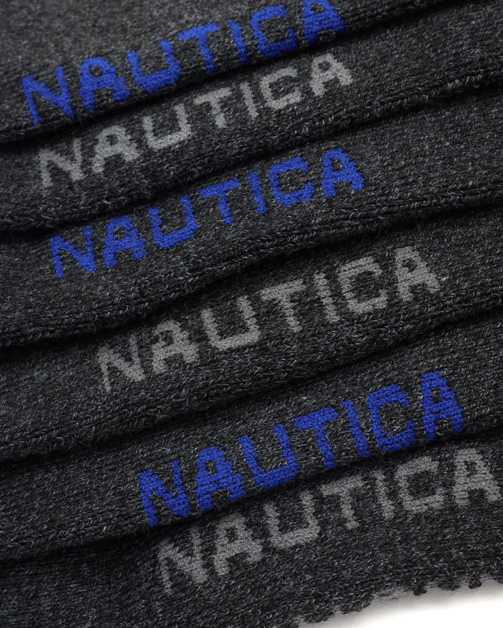 Nautica Men's Quarter Socks 8-Pack - Comfort Cushioned Athletic Ankle Socks for Running, Gym & Casual Wear - Breathable Moisture-Wicking Sports Socks for Men