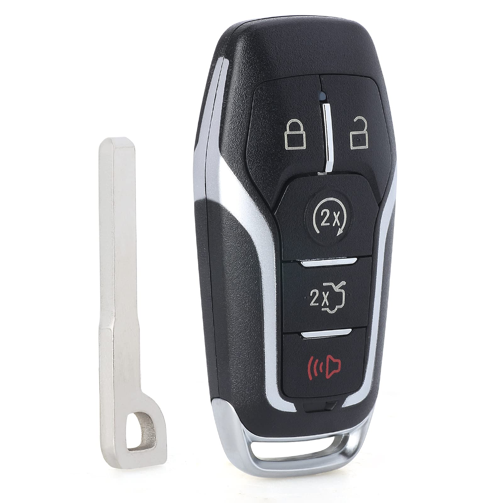 Ford Explorer Edge Mustang 2015-2018 Smart Keyless Entry Remote Prox Key Fob Replacement - Compatible with Push Start & Proximity Lock/Unlock - Perfect for Lost or Damaged Key Fob Replacement