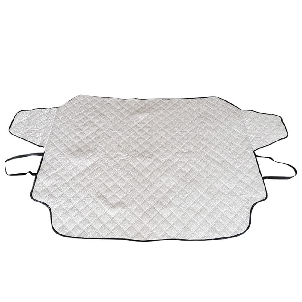 4-Layer Car Windshield Sunshade Cover - Universal Fit for Most Cars, SUVs, Trucks & Vans (57x44 Inches) - Winter Frost, Snow & Ice Protection - Perfect for Parking, Travel & Extreme Weather