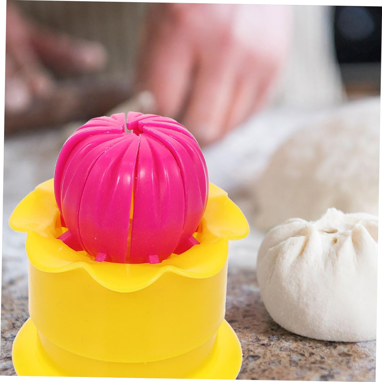 BESTOYARD 4-Piece Steamed Bun Maker Set - Baozi, Dumpling & Pastry Mold for Homemade Buns, Pies & Desserts | Durable Plastic Cooking Gadget for Asian Cuisine | Perfect for Meal Prep, Party Snacks & Family Cooking