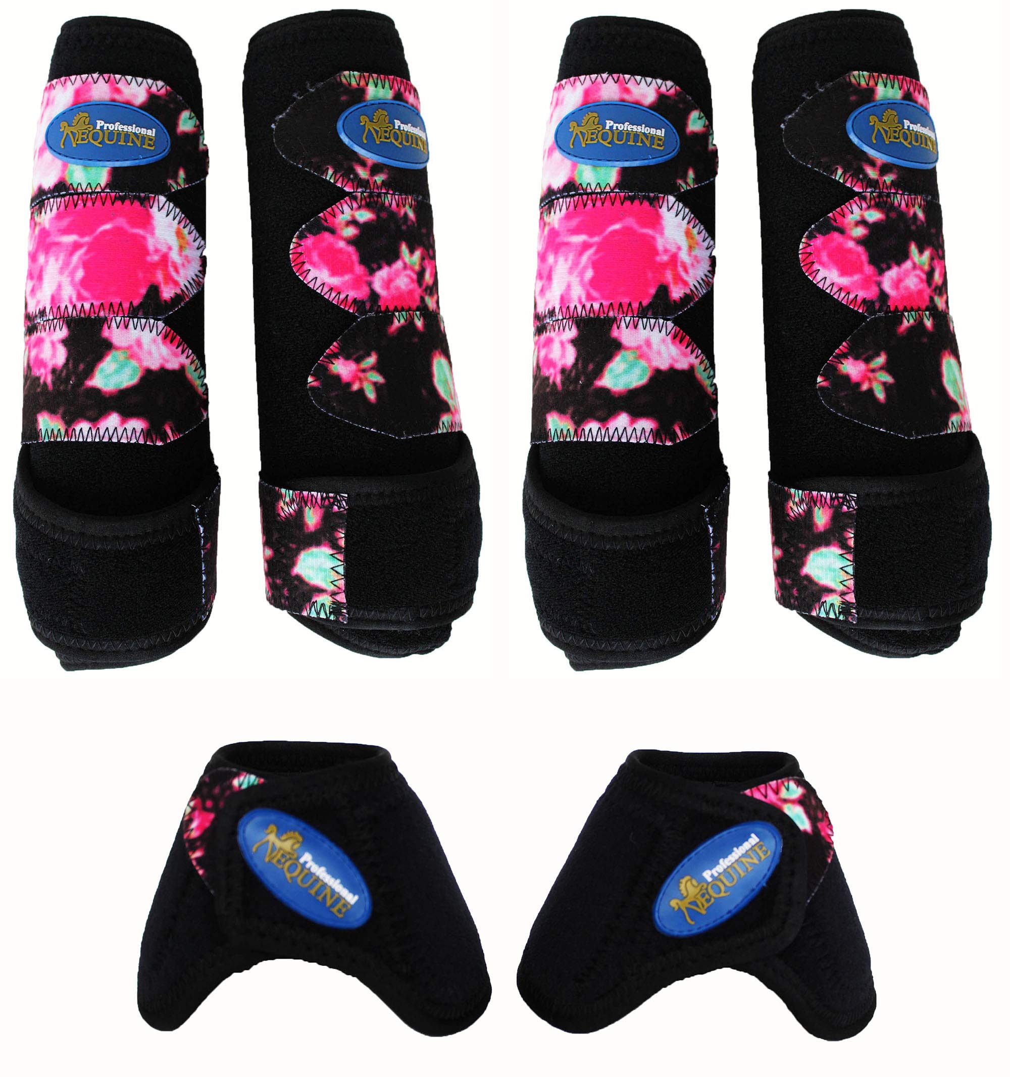 Horse Sports Medicine Splint No-Turn Boots - Bell Boots 4135D for Equine Protection & Injury Prevention | Perfect for Training, Jumping & Dressage