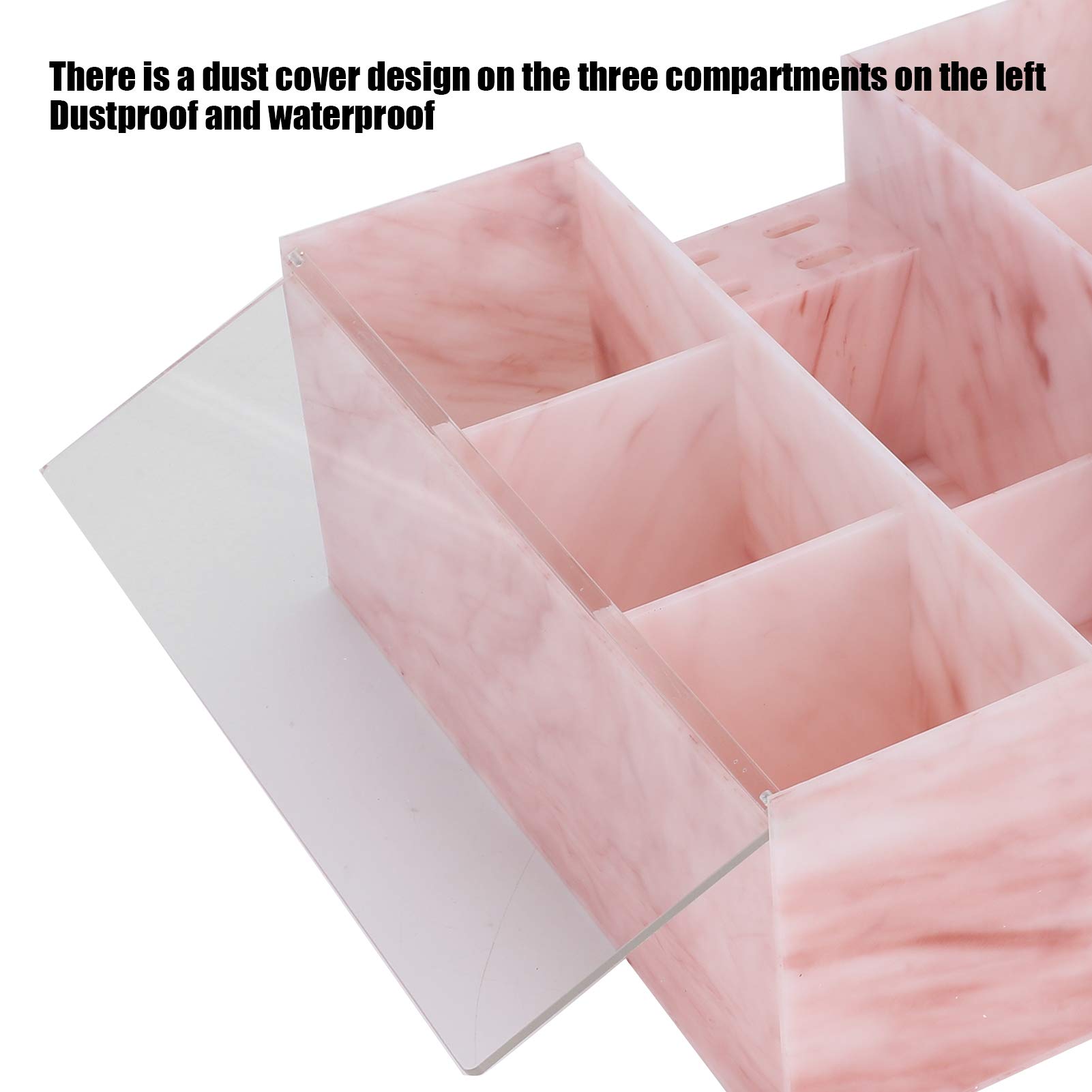 EXCLUZO Eyelash Display Rack & Storage Box - Dustproof Eyelash Extension Organizer for Lash Grafting Tools - Perfect for Home & Professional Beauty Salon Use