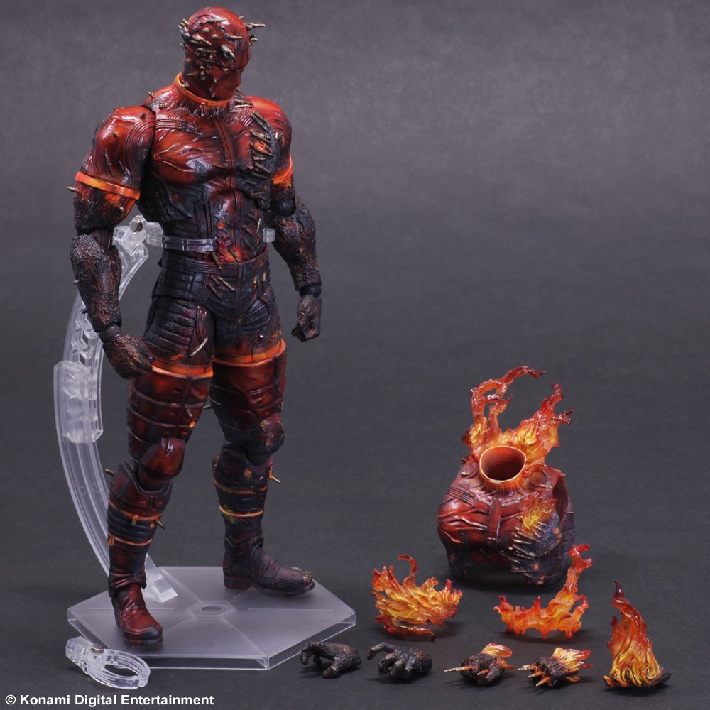 Metal Gear Solid V: The Phantom Pain - The Man on Fire Play Arts Kai Action Figure - Highly Detailed Collectible for Gamers & Anime Fans - Perfect for Display, Cosplay & Gift Giving