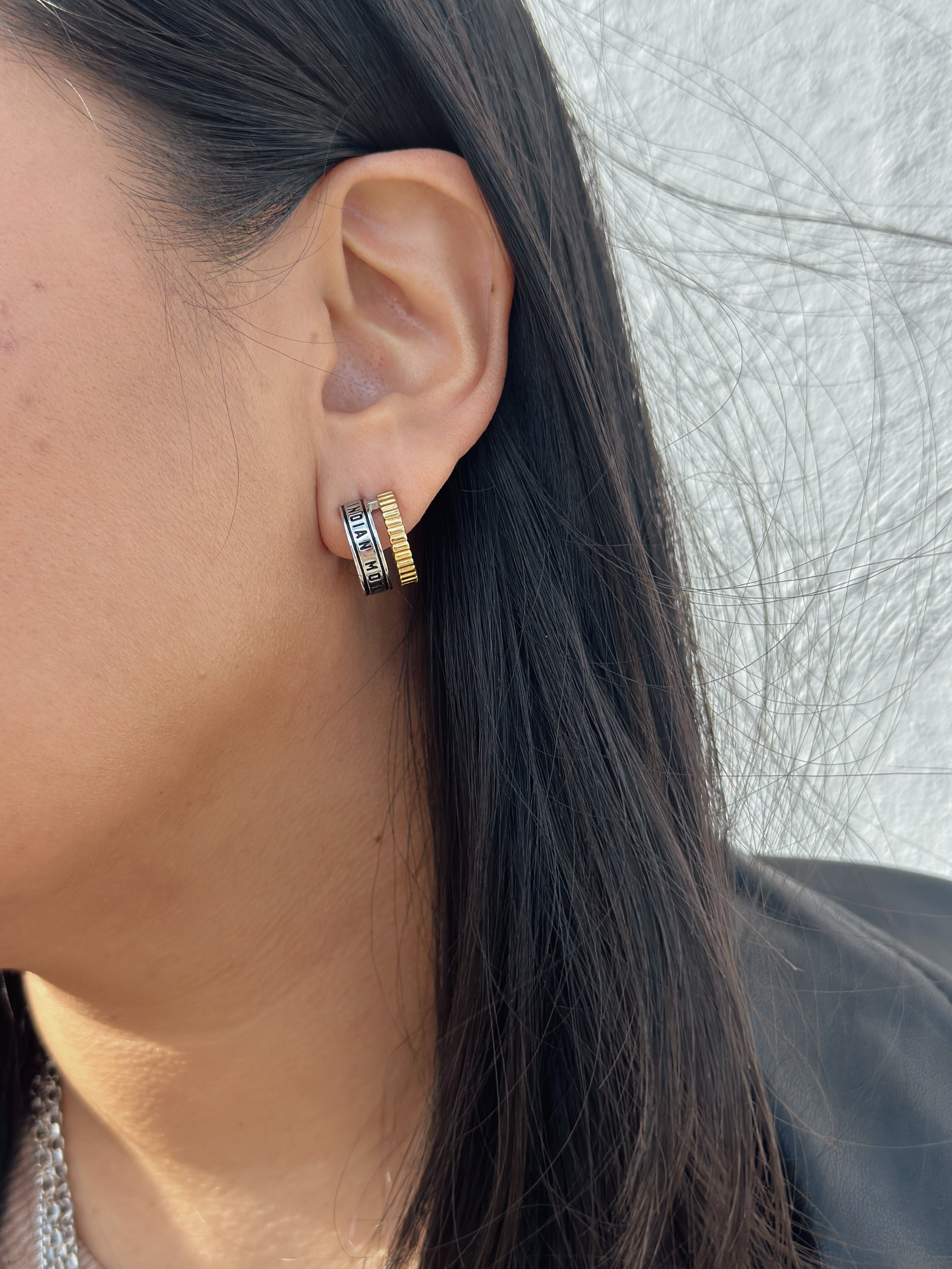 High Gear Double Hoop Earrings for Women - Trendy Stainless Steel Fashion Jewelry - Perfect for Parties, Dating & Everyday Wear