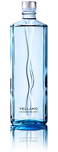 Vellamo Natural Mineral Still Water - 12 Glass Bottles (750ml Each) - Pure & Refreshing for Home, Office & Healthy Hydration