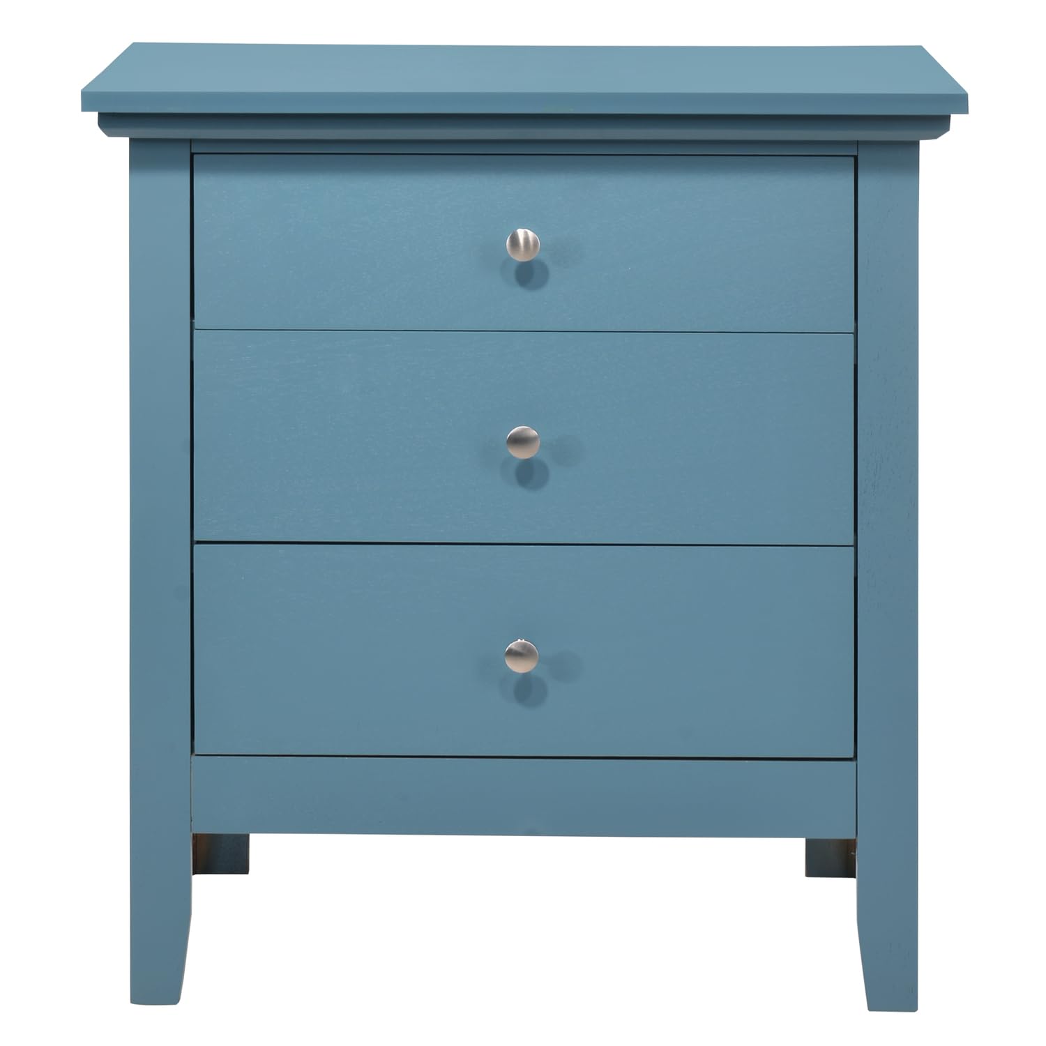 Hammond 3-Drawer Teal Nightstand with Storage - Modern Bedside Table for Bedroom, Living Room & Office - PF-G5480-N