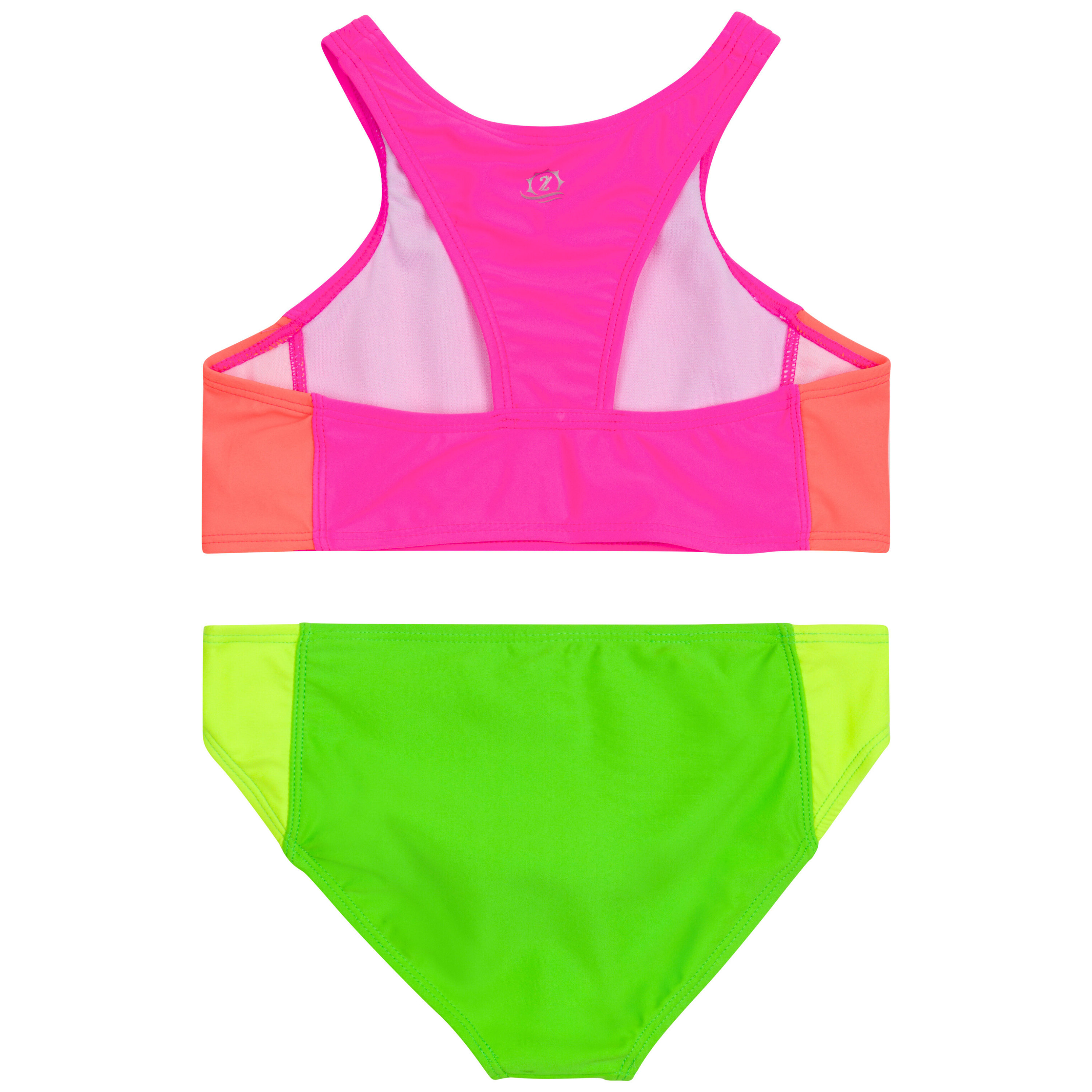 Neon Sunrise Girls Halter Top Bikini Set 2 Piece - Trendy Swimwear for Beach, Pool & Summer Vacations
