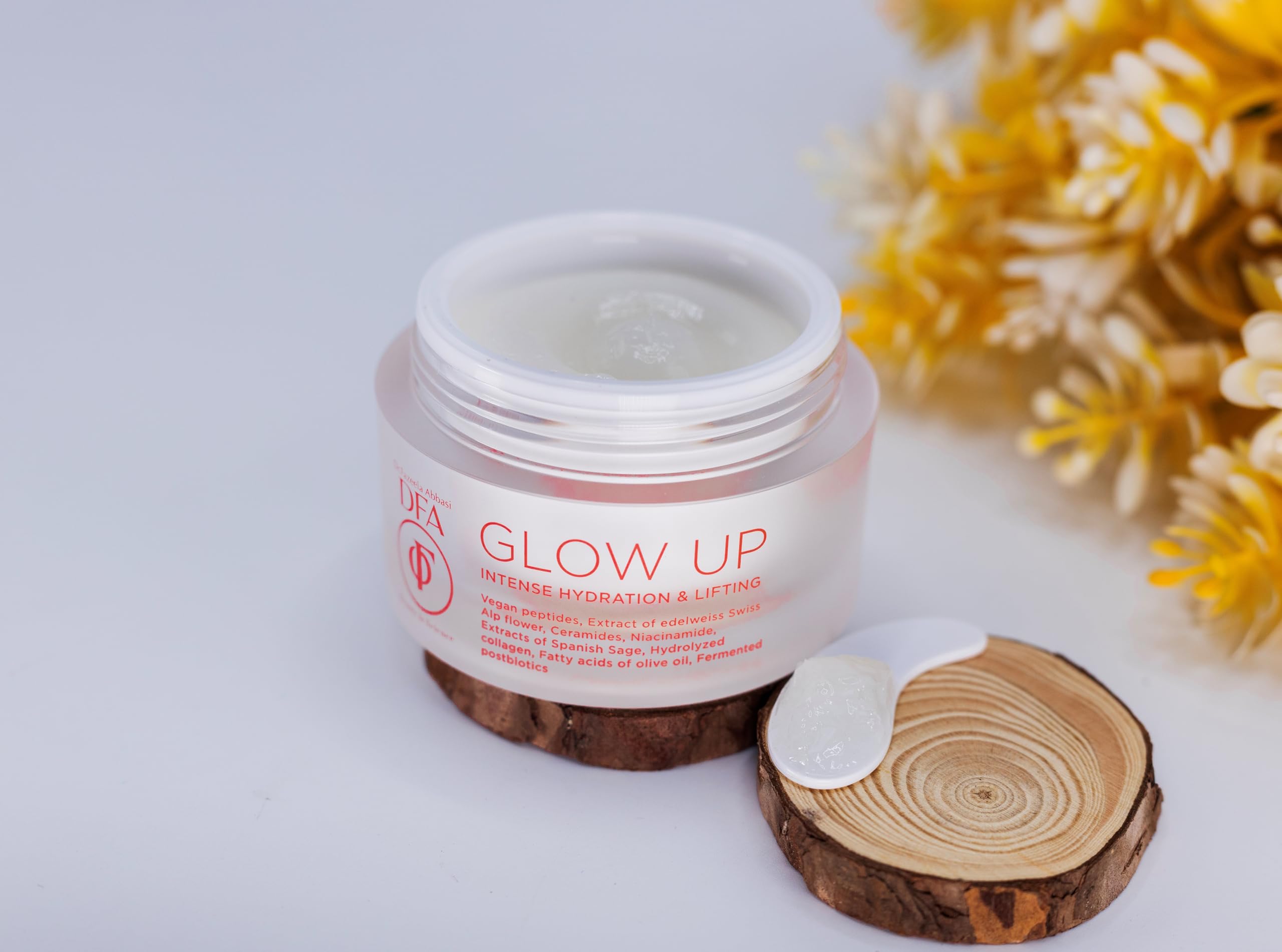 DFA Glow Up Intense Hydration & Lifting Anti-Aging Face Moisturizer - Korean Skincare Cica Cream for Brightening, Soothing & Anti-Inflammatory Care - Perfect for Dry Skin & Night Routine (1.76 Oz)