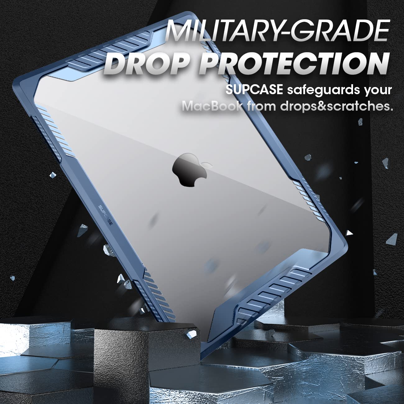 SUPCASE Unicorn Beetle Heavy Duty Rugged Shockproof Hard Shell Protective Case for MacBook Pro 16 Inch (2021-2024 M1/M2/M3/M4 Pro/Max Models A2485/A2780/A2991/A3186/A3403) - Azure Blue | Durable Laptop Cover for Work, Travel & Outdoor Use