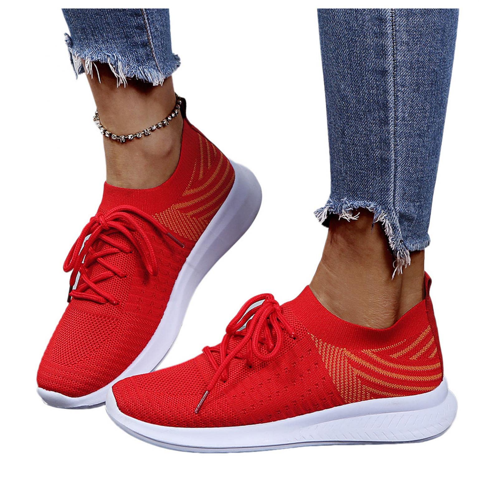 **Women's Lightweight Breathable Walking Shoes - Fashion Air Sports Sneakers for Gym, Jogging, Running & Tennis | Perfect for Workouts, Travel & Daily Wear**