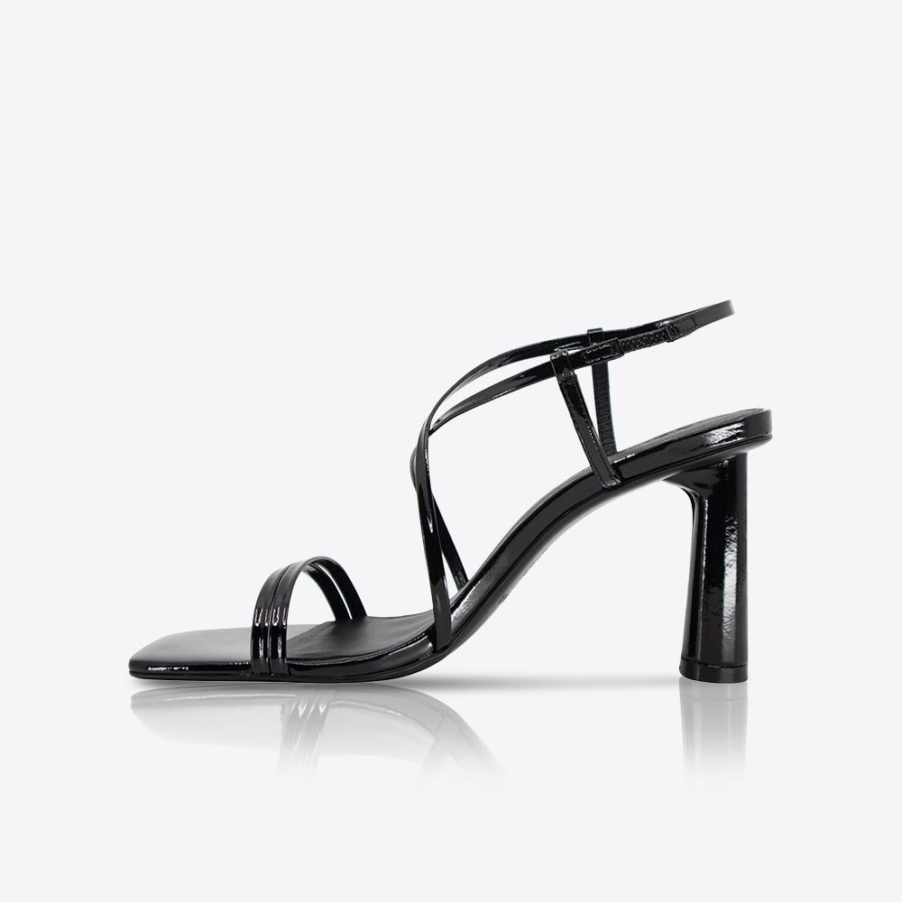 Neo Nova Black Patent Leather High Heels for Women - Elegant & Comfortable Dress Shoes for Parties, Weddings & Office Wear