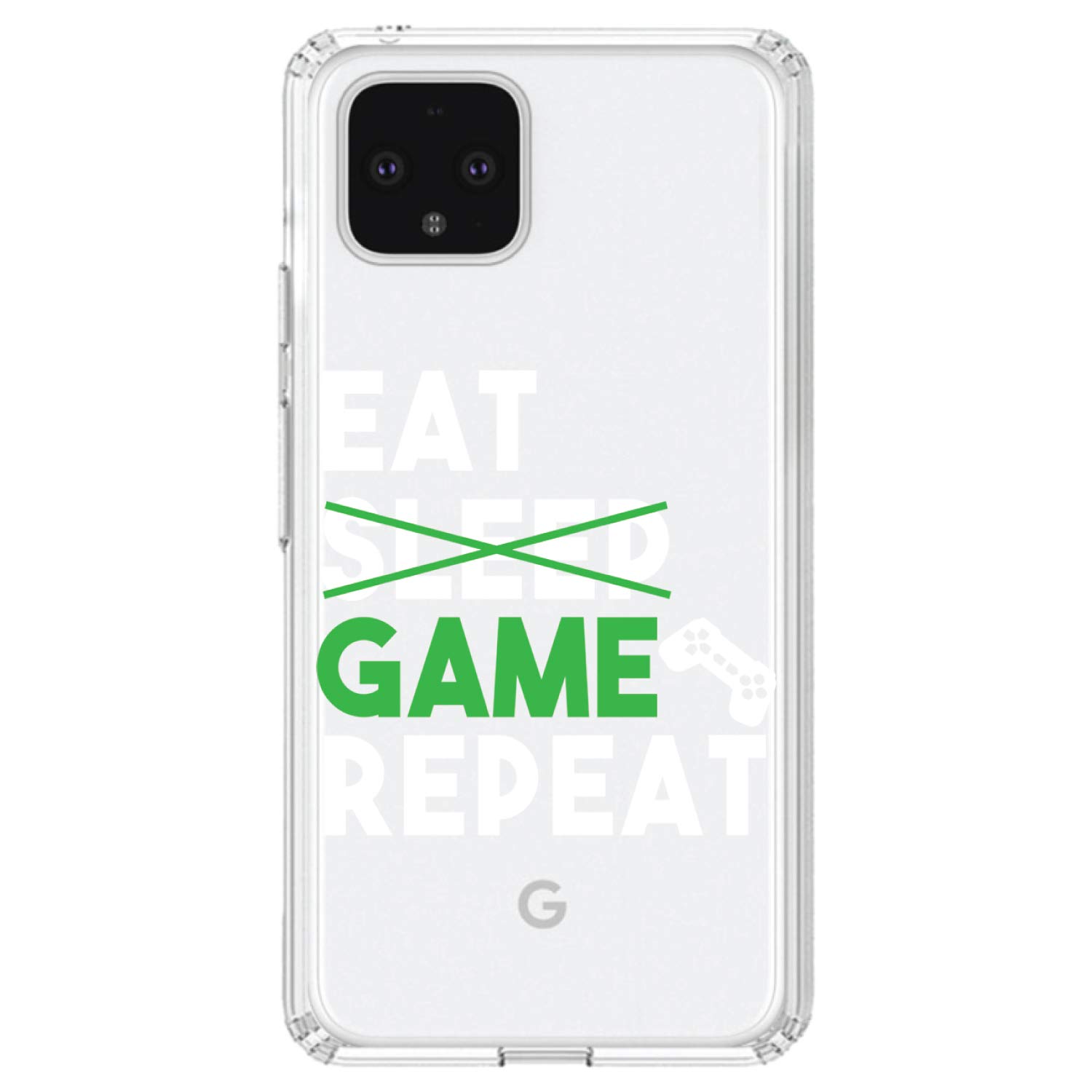 Premium Clear Shockproof Hybrid Case for Google Pixel 4 XL (6.3 Inch) - TPU Bumper & Acrylic Back with Tempered Glass Screen Protector - Durable Protection for Gaming, Work & Outdoor Activities