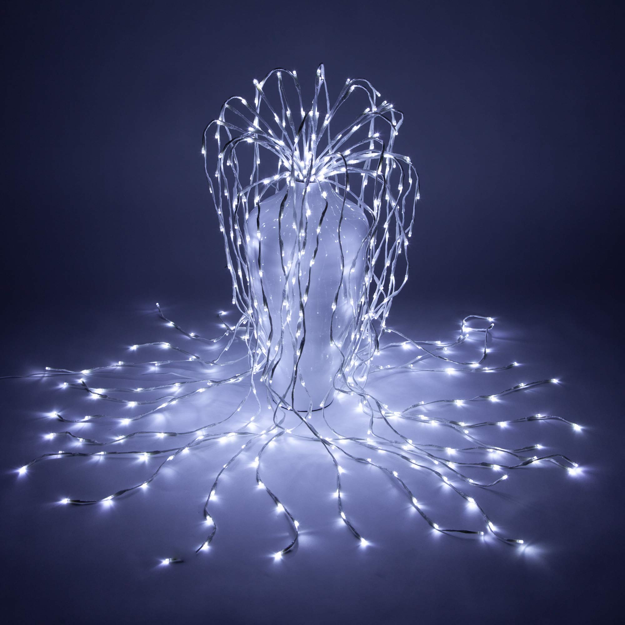 Wintergreen Lighting LED Lighted Willow Branches - 736 Cool White Lights, 79