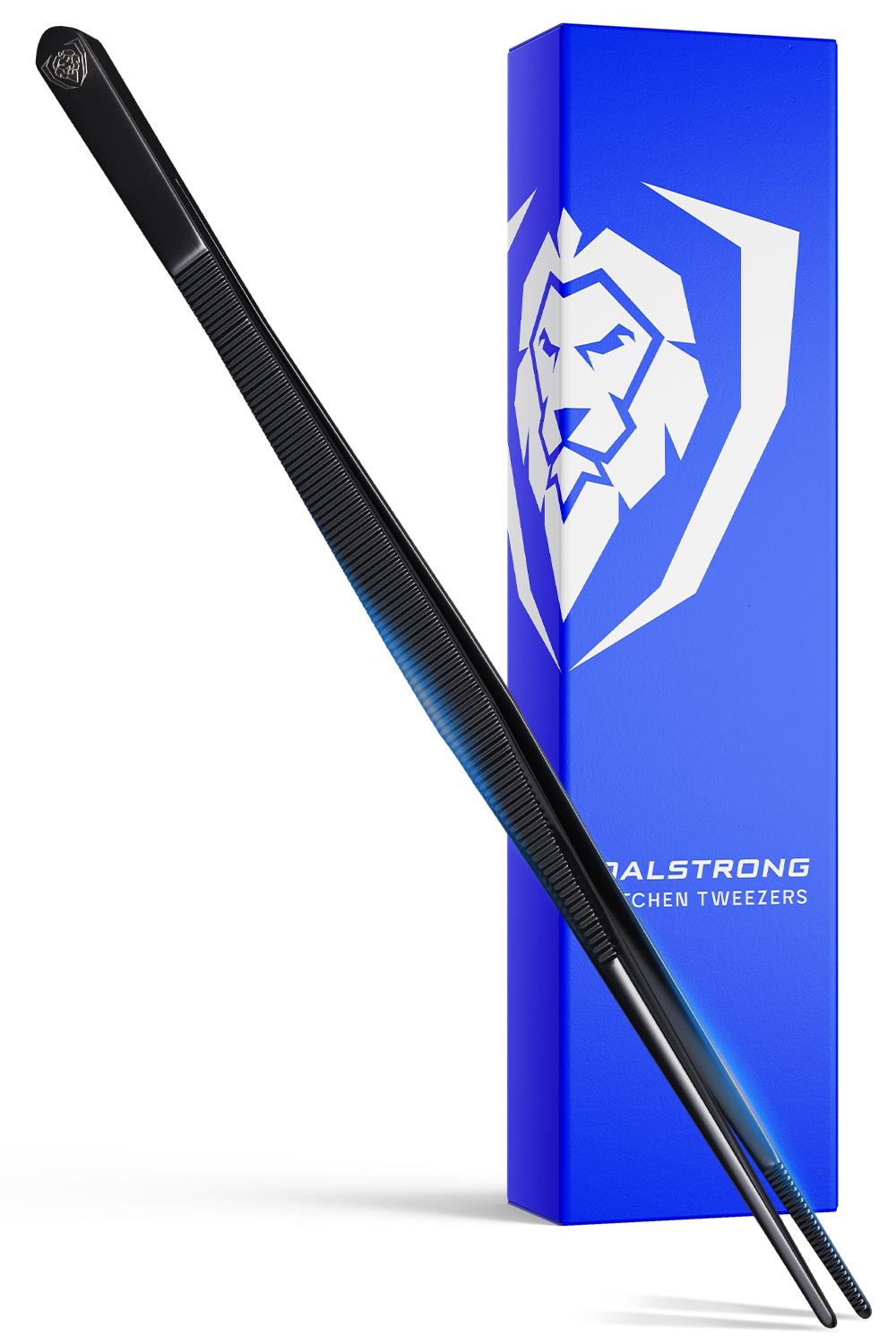 Premium Black Titanium Coated Professional Tweezers Set - 12 Inch High Precision Stainless Steel Tweezers for Electronics, Jewelry Making & Beauty Salon Use - Dalstrong ©