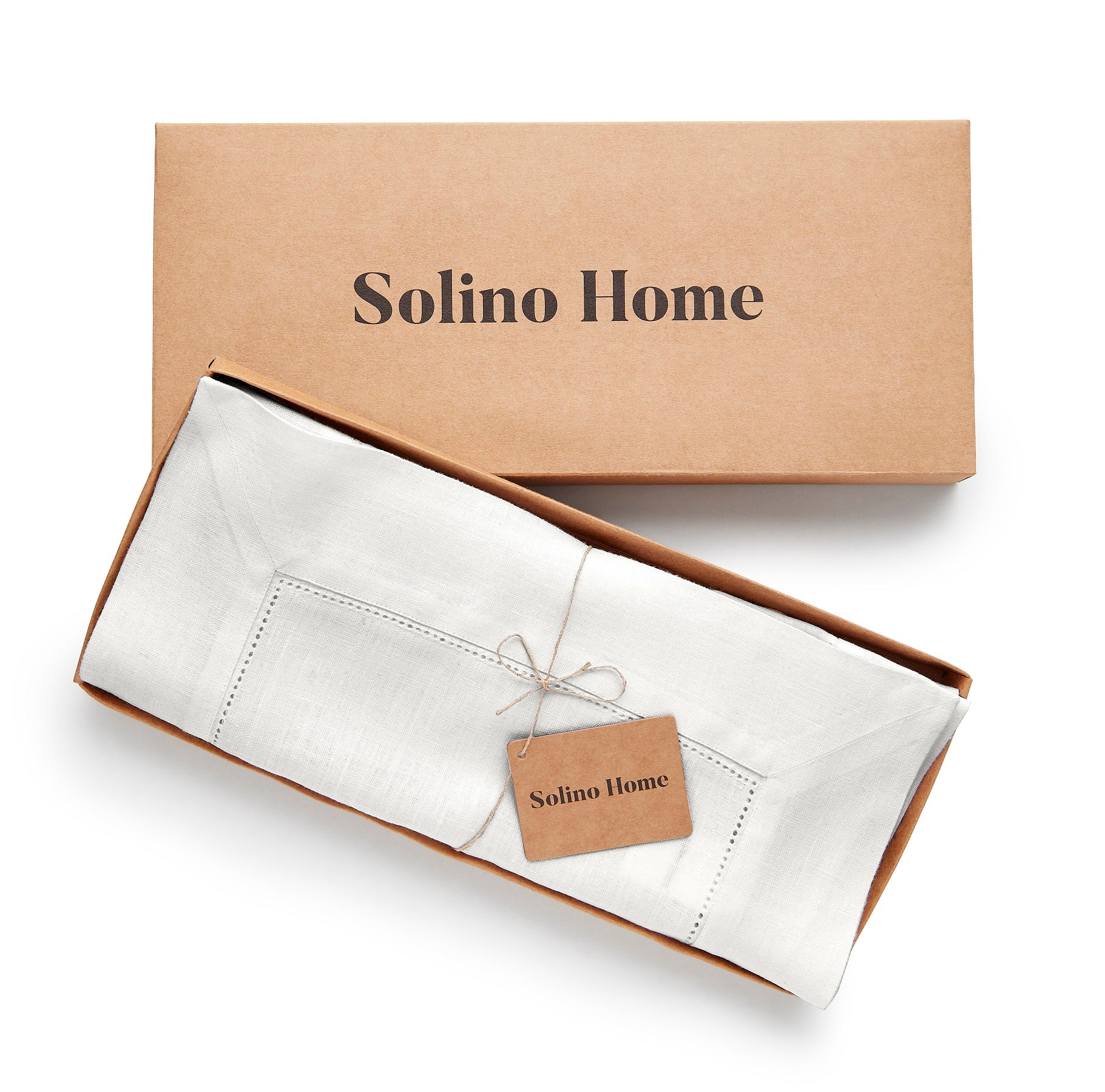 Premium Heavyweight Hemstitch Table Runner - Elegant Dining Decor for Weddings, Holidays & Formal Events - 100% Cotton Linen Tablecloth Accessory