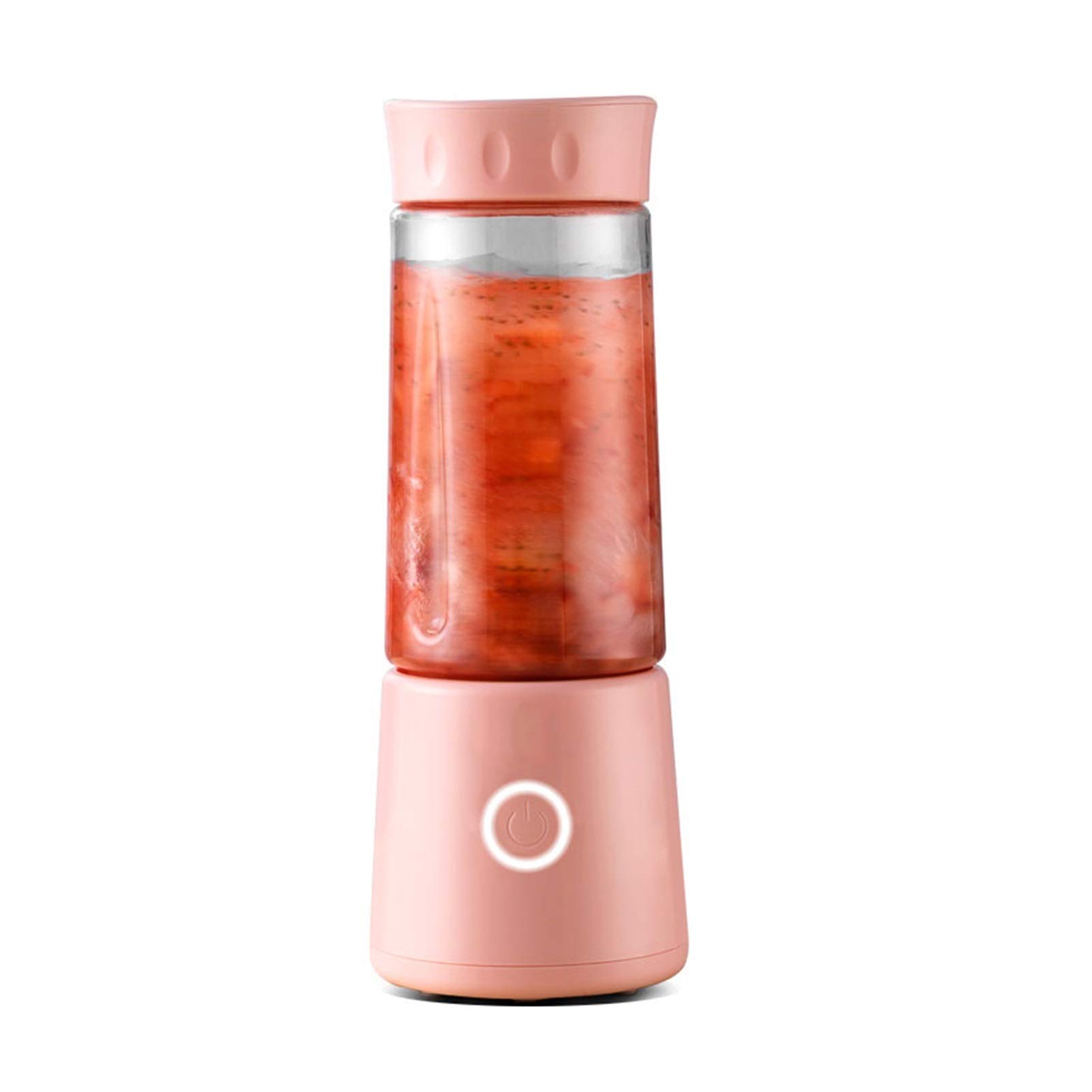 Portable Blender 300ML - USB Rechargeable Personal Blender with 4 Blades for Smoothies, Shakes, Juices & Crushed Ice - Mini Blender for Gym, Travel, Office, Sports & Outdoor Activities - Perfect for Healthy Drinks On-The-Go