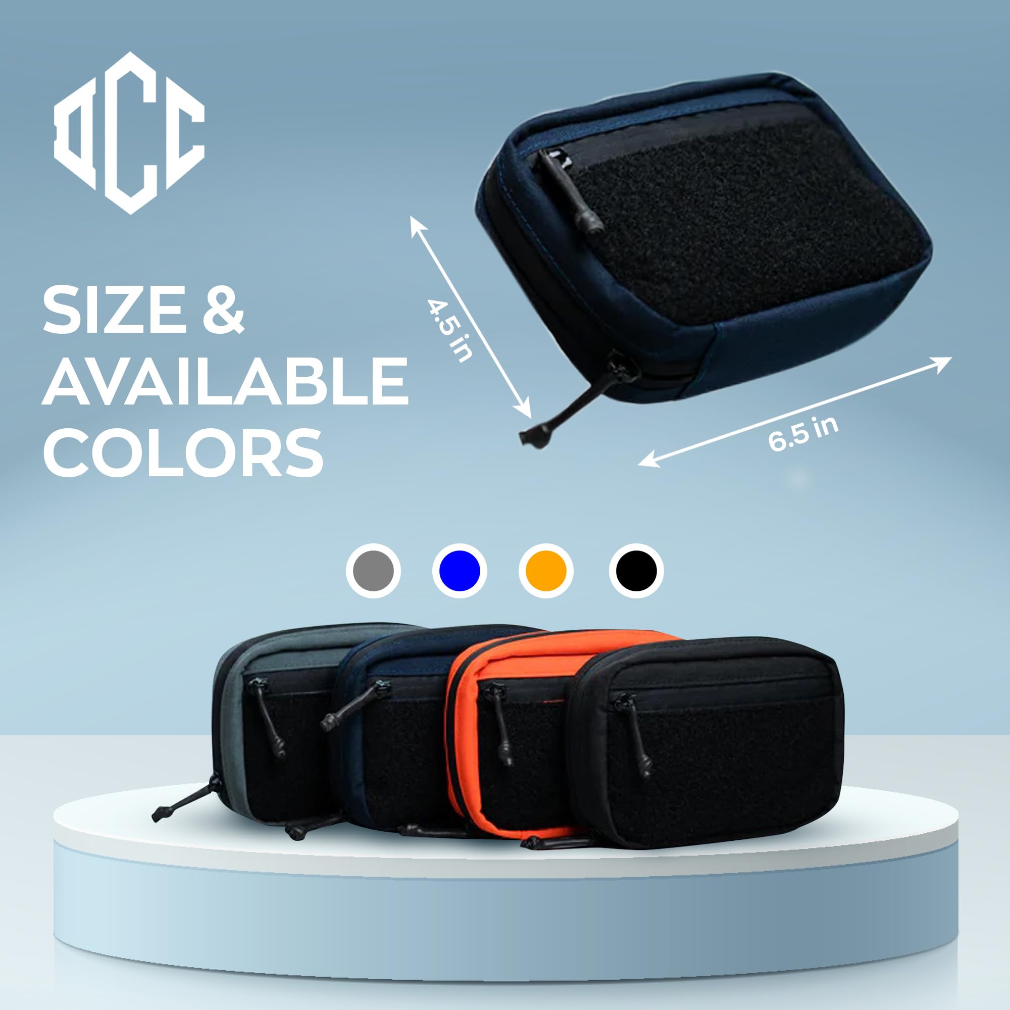 DAILYCARRYCO EDC Pouch Organizer - Waterproof Everyday Carry Tool Bag with Multiple Compartments for Tactical Gear, Survival Tools & Outdoor Essentials | Perfect for Camping, Hiking & Travel Accessories
