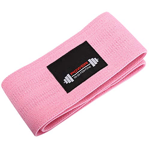 ANGGREK 120Lbs Resistance Loop Bands - Heavy Duty Exercise Bands for Legs, Butt & Hip Workouts - Yoga, Fitness & Stretching - Pink (Shape A Beautiful Figure) - Perfect for Home Gym, Pilates & Physical Therapy