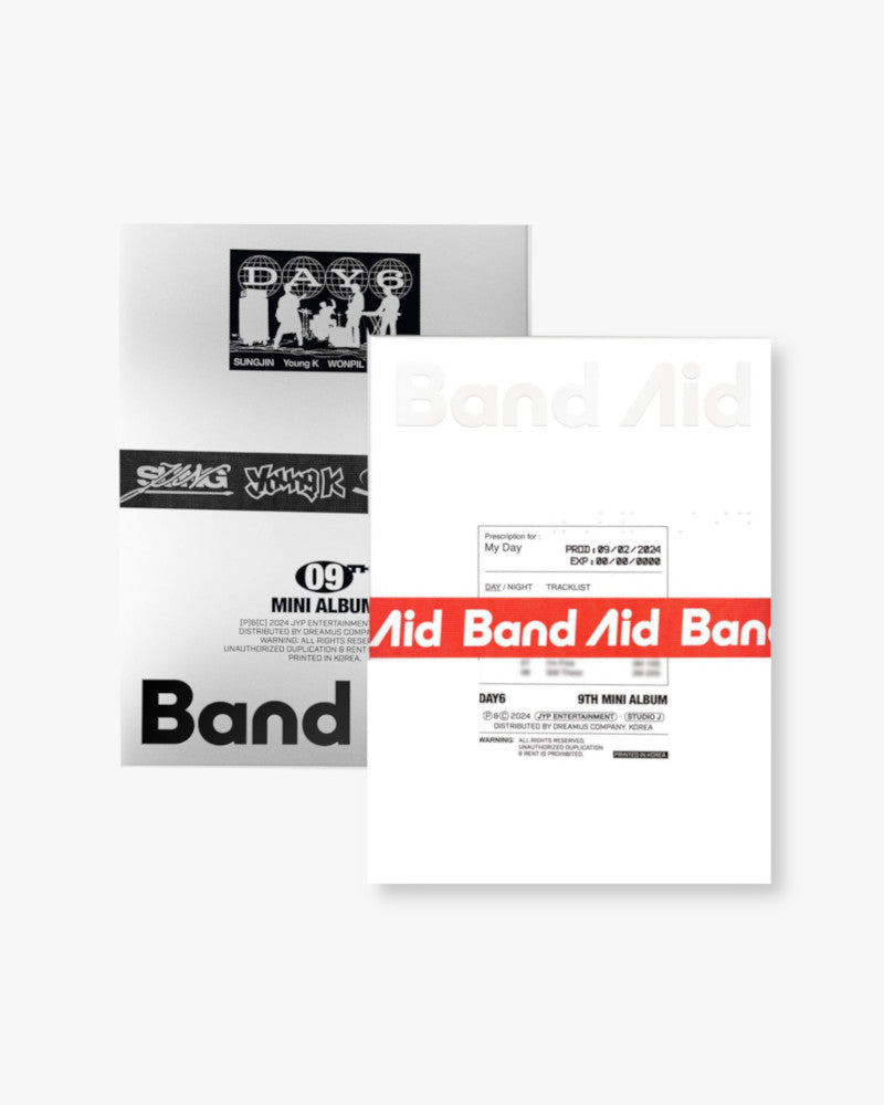 DAY6 9TH MINI ALBUM [Band Aid] (2 Versions) - K-Pop Music CD for Collection & Gifts | Perfect for K-Pop Fans, Music Lovers & Special Occasions